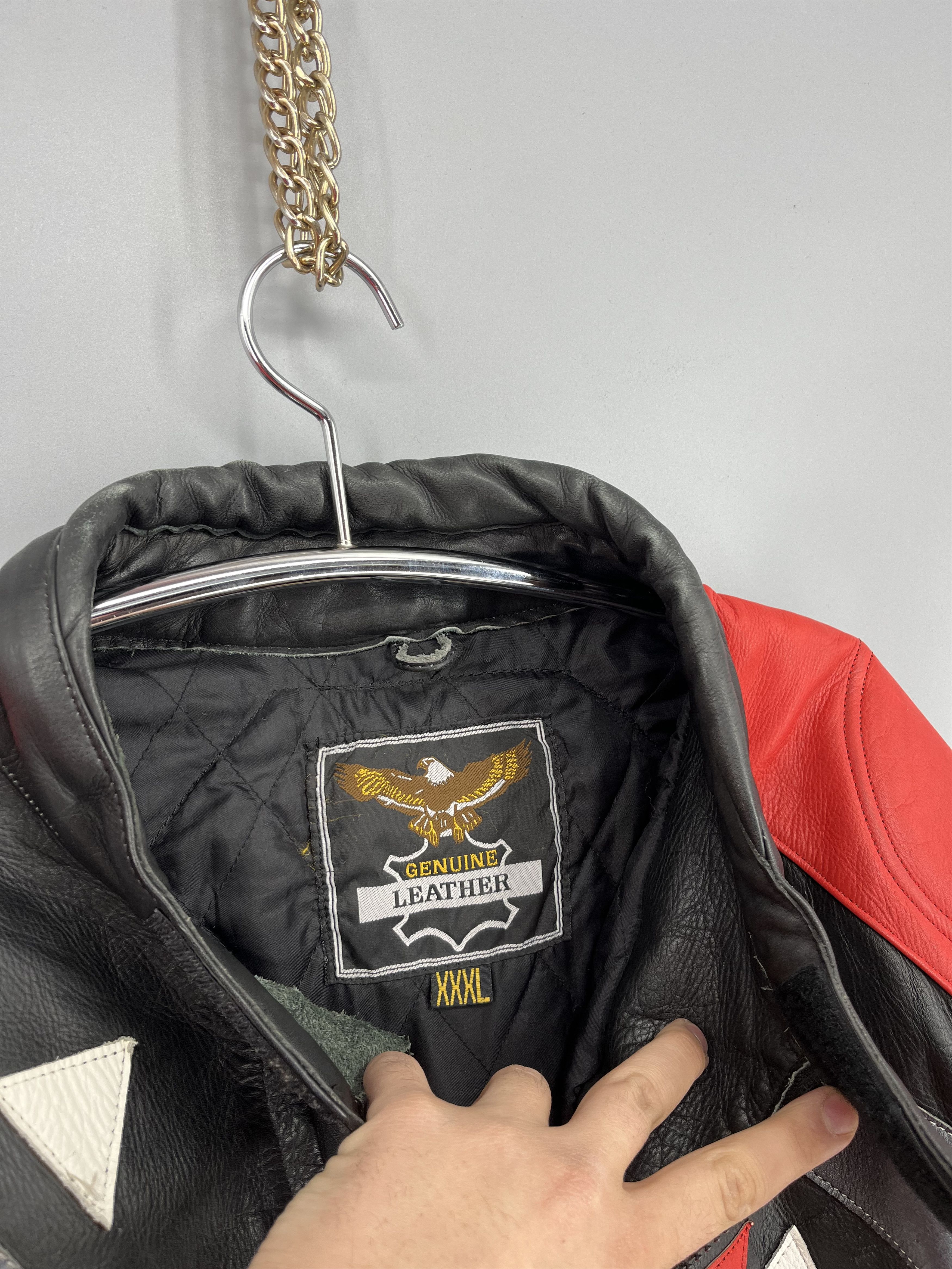 Leather VTG Motorcycle Joe Rocket Leather Jacket Rare Red Black xxxl Size US XXL / EU 58 / 5 - 8 Thumbnail