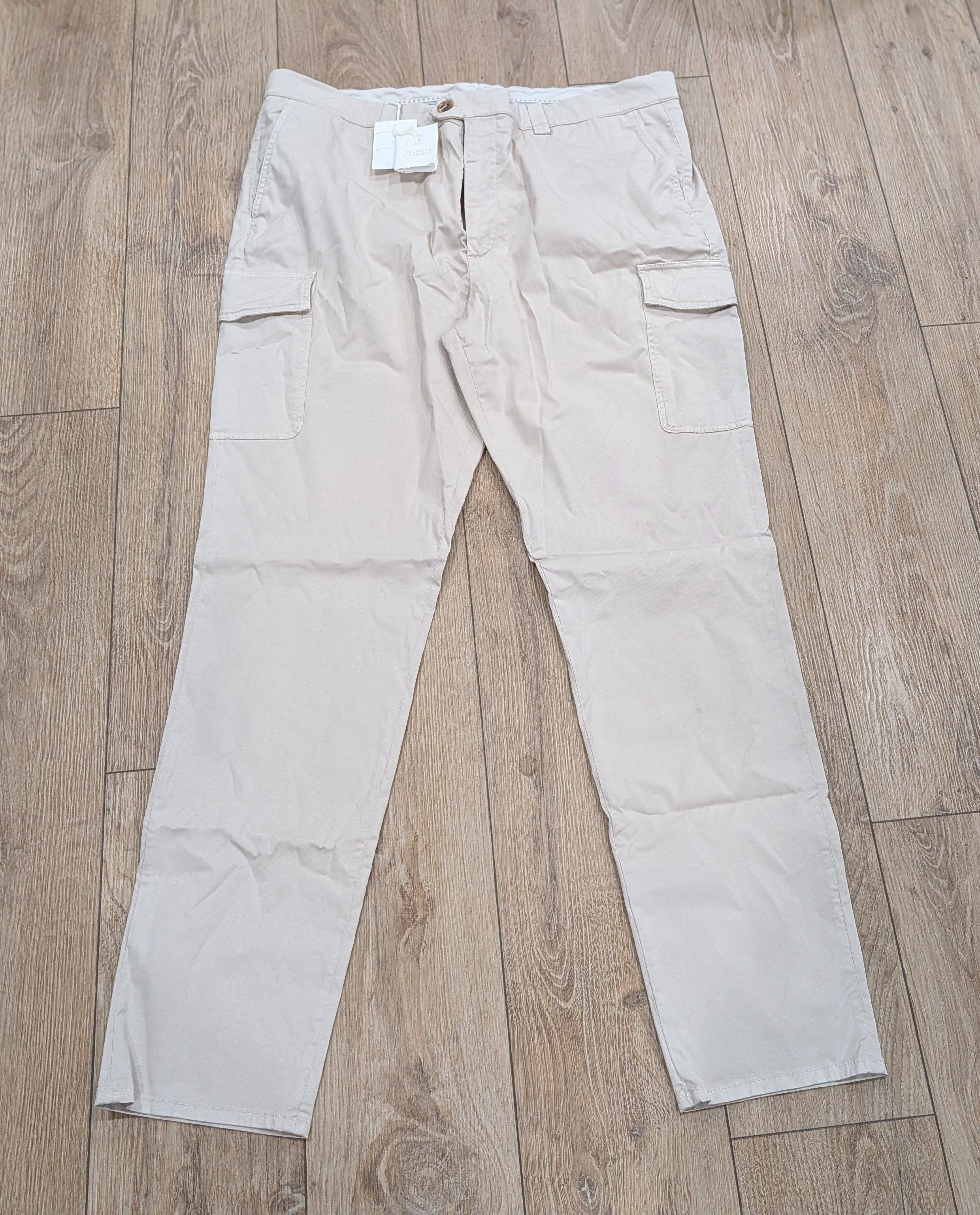 Brunello Cucinelli Brunello Cucinelli Cargo Pants Light Beige 58 US 42 Size US 42 / EU 58 - 1 Thumbnail