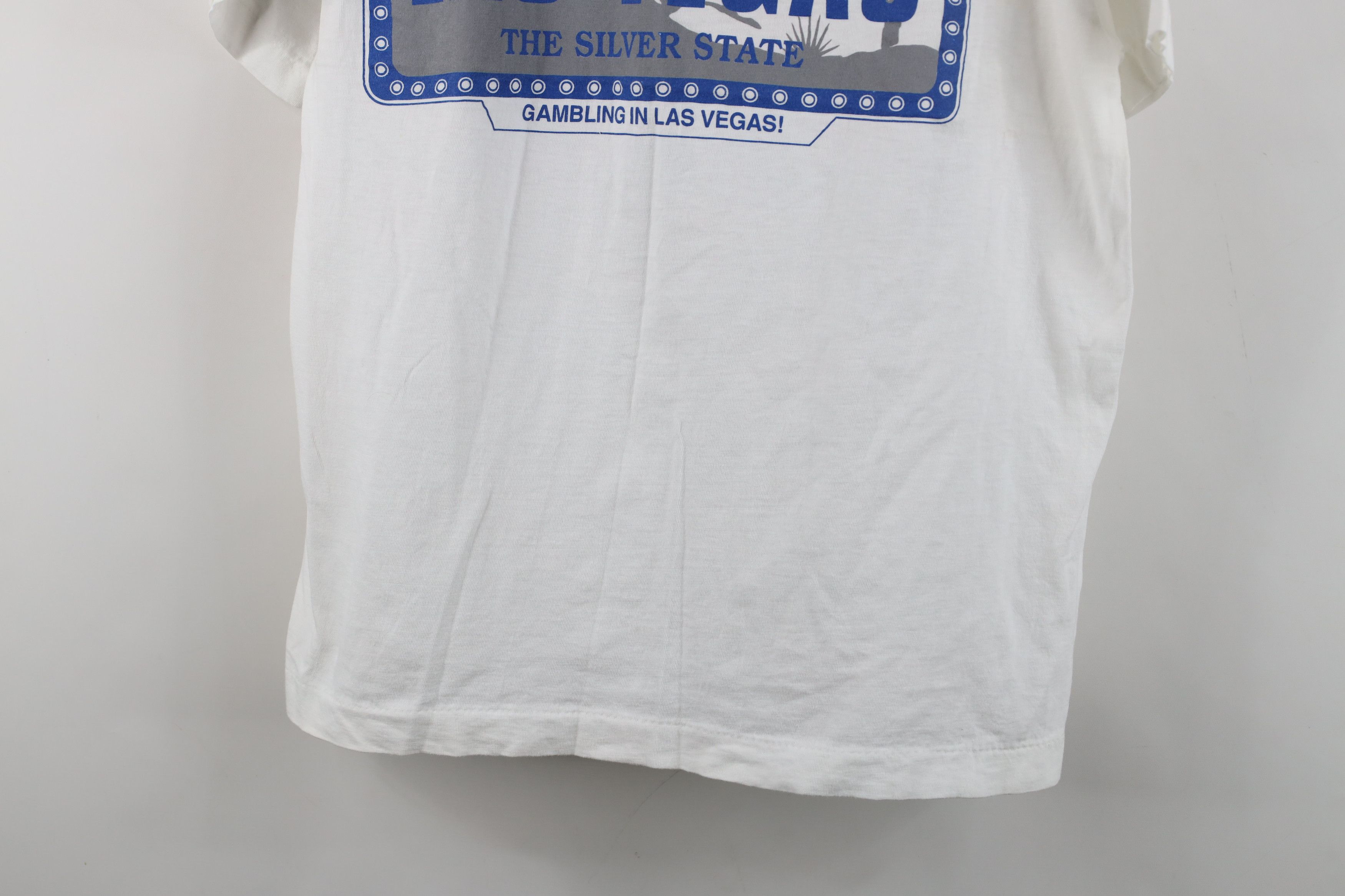 Vintage Vintage 90s Streetwear Nevada Las Vegas License T-Shirt Size US XL / EU 56 / 4 - 3 Thumbnail