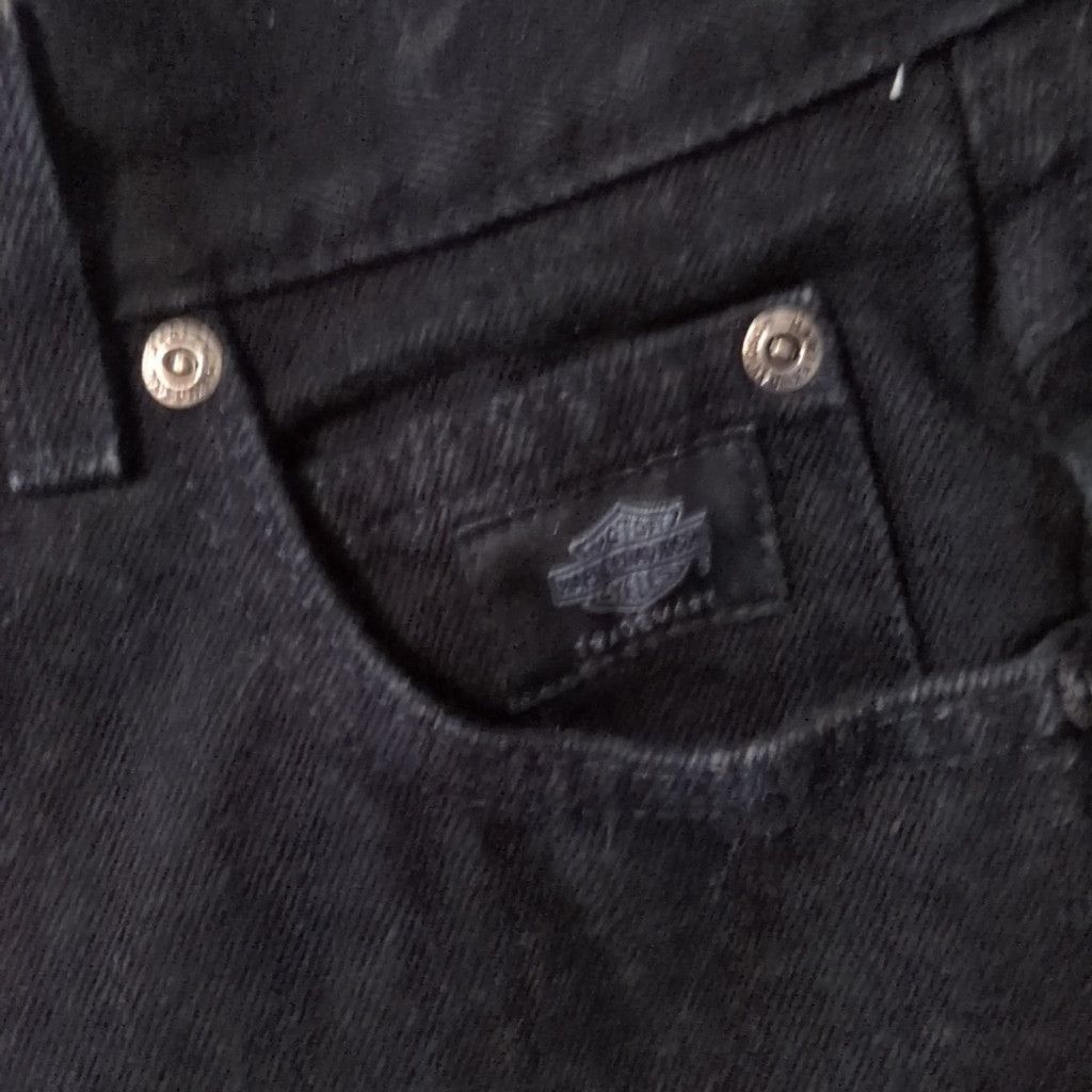 Harley Davidson Harley-Davidson Black Vintage Jeans Size 8R Size 30" / US 8 / IT 44 - 3 Thumbnail