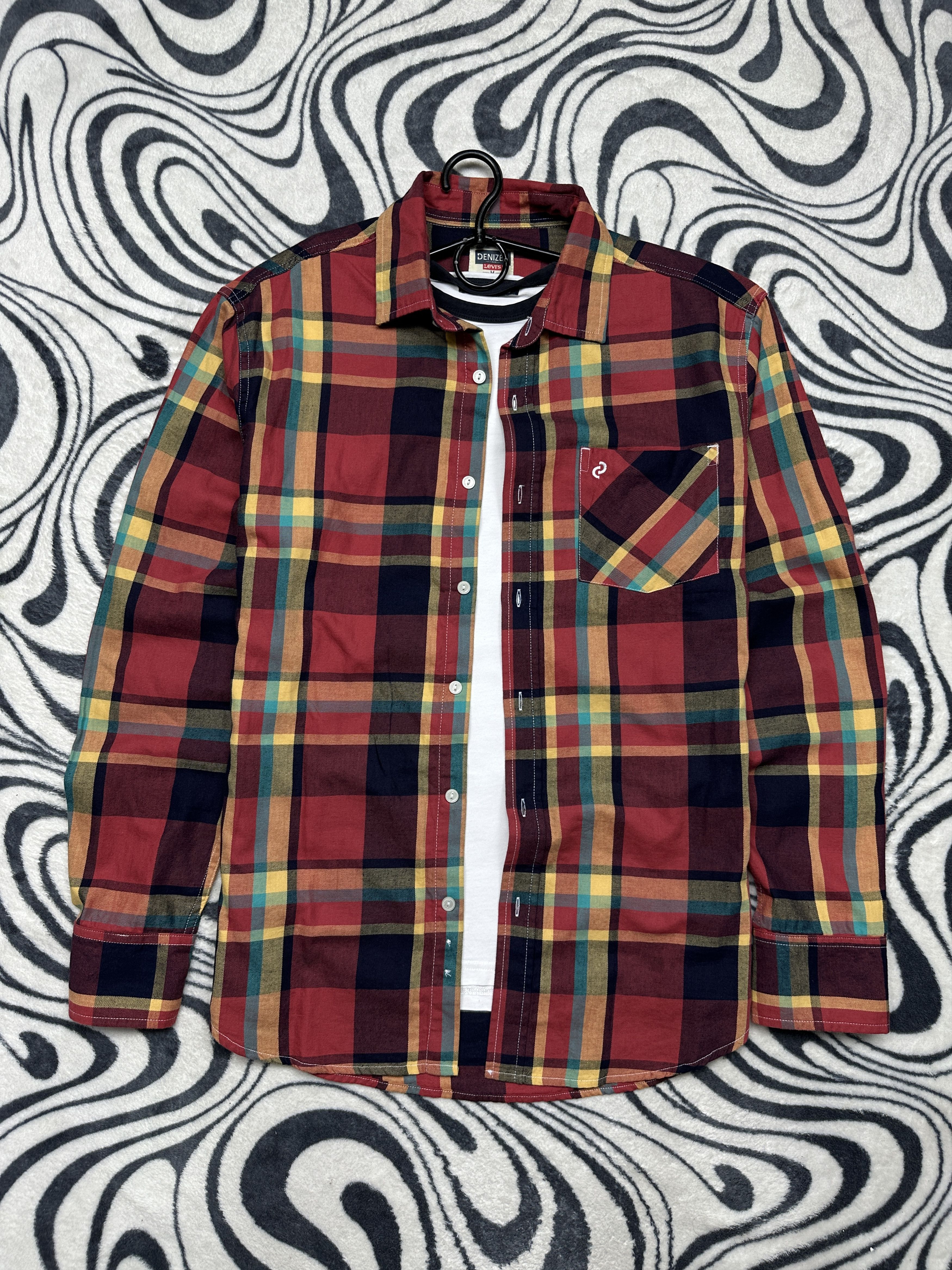 Levi's Levi's Denizen Mens Flannel Plaid Shirt Size US M / EU 48-50 / 2 - 1 Thumbnail