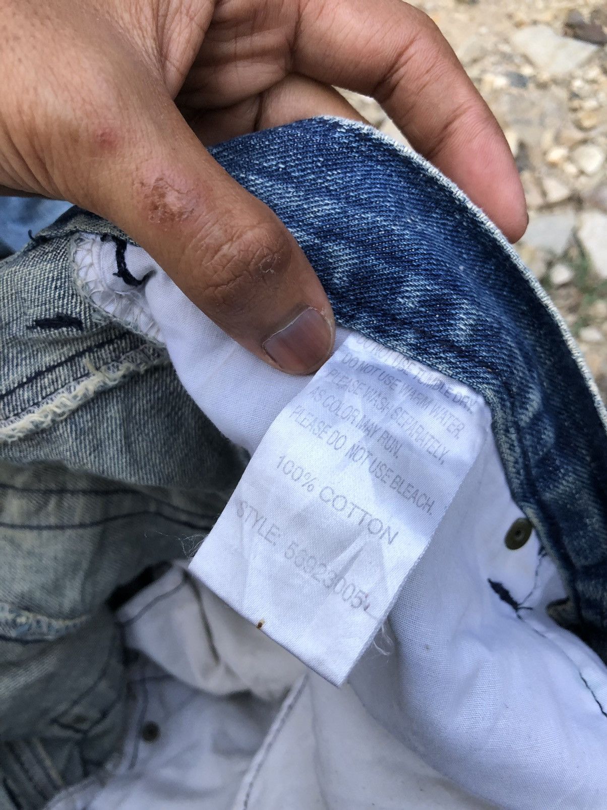 Hypebeast WIDE LEG⚡️⚡️HAWAIIAN STYLE DENIM BY EXHIBITIONIST Size US 32 / EU 48 - 3 Thumbnail