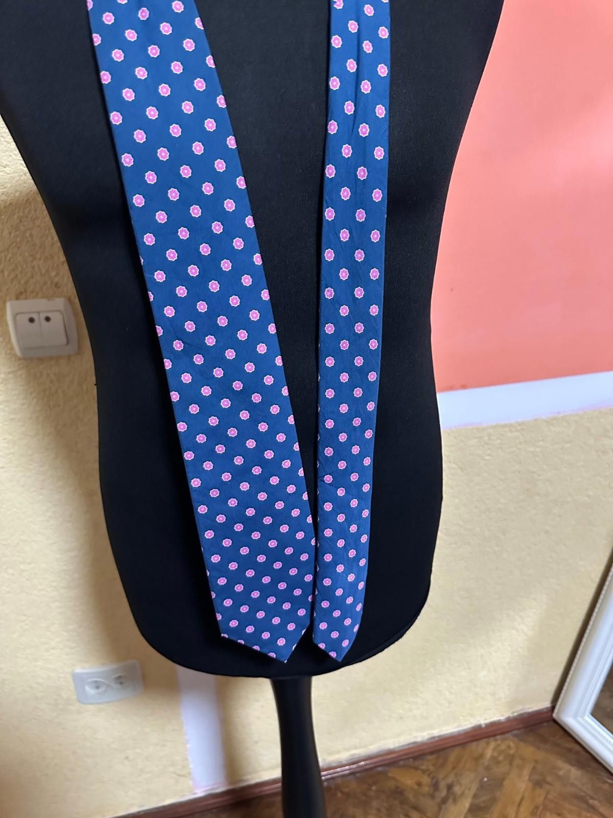 Luigi Borrelli Borrelli Napoli Blue Floral Silk Tie Size ONE SIZE - 2 Thumbnail