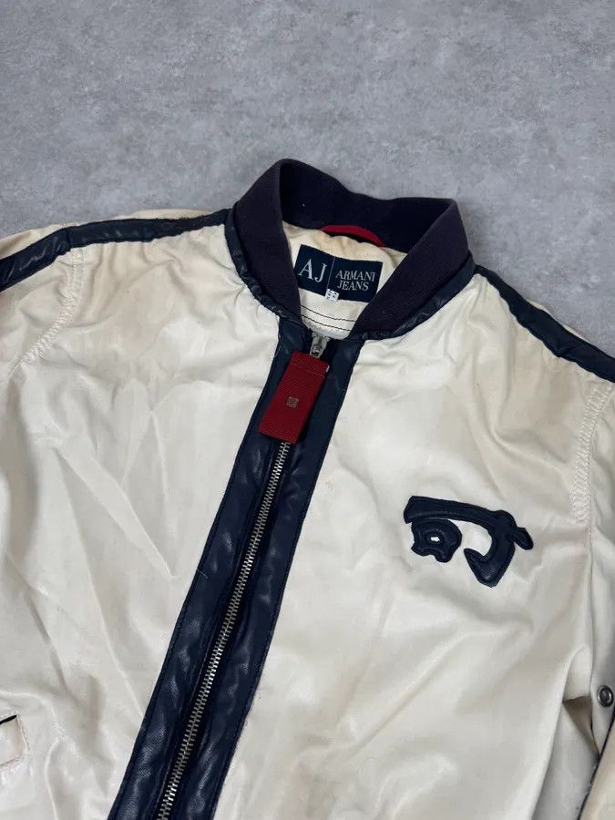 Armani Armani jeans White Kanji Nylon Jacket Size US M / EU 48-50 / 2 - 5 Thumbnail