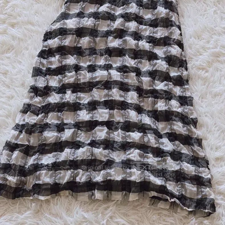 Comme des Garcons Comme des Garcons Silk-linen short-sleeved plaid skirt Size M / US 6-8 / IT 42-44 - 6 Thumbnail