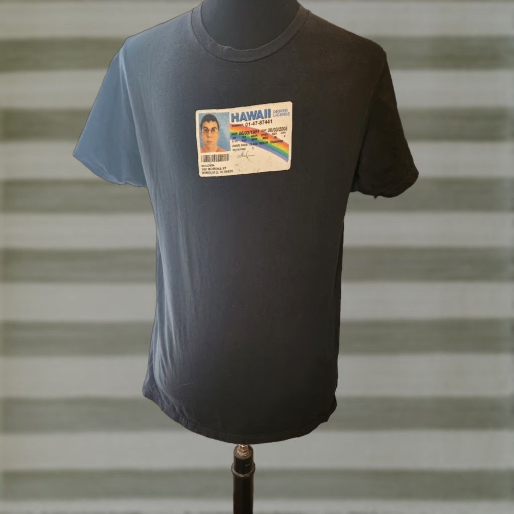 Ripple Junction McLovin Driver License Superbad Movie T-Shirt Black Large Officially Licensed Mens Crew Neck Short Sleeve Cotton Graphic Print Size US L / EU 52-54 / 3 - 1 Thumbnail