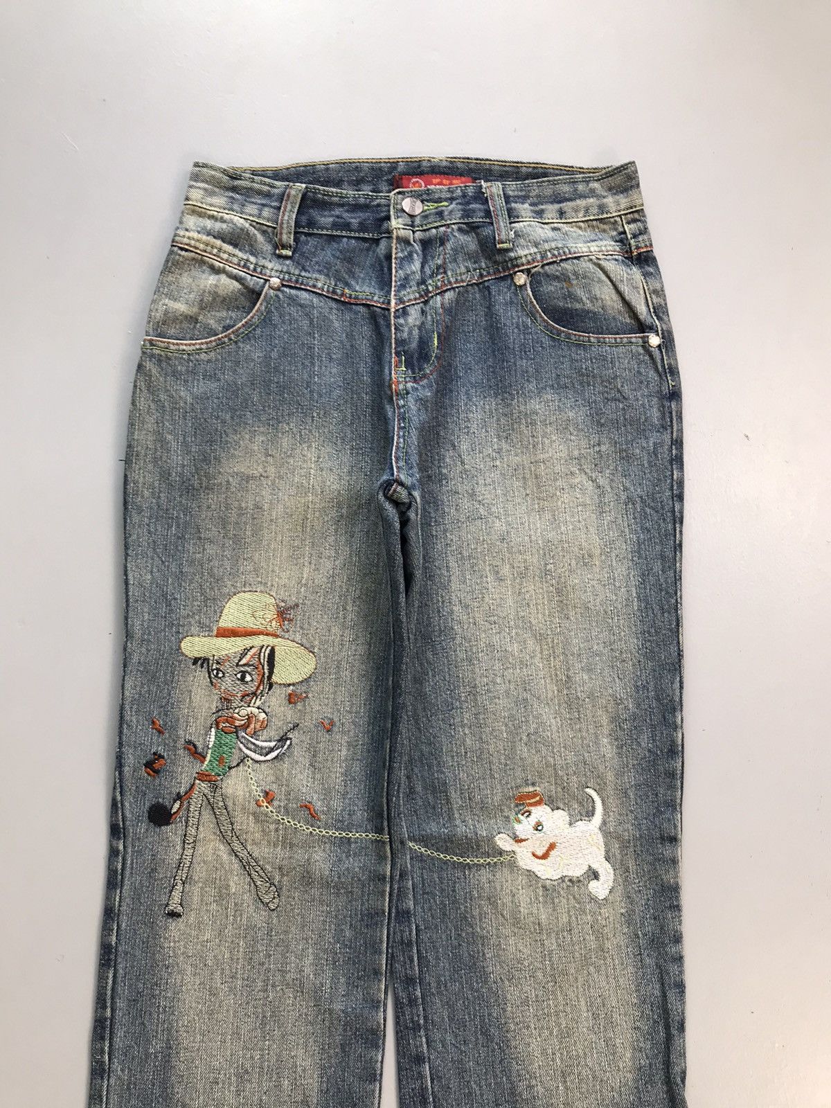 JNCO Vintage Yi xuan ni embroidered denim Size 28" / US 6 / IT 42 - 5 Thumbnail