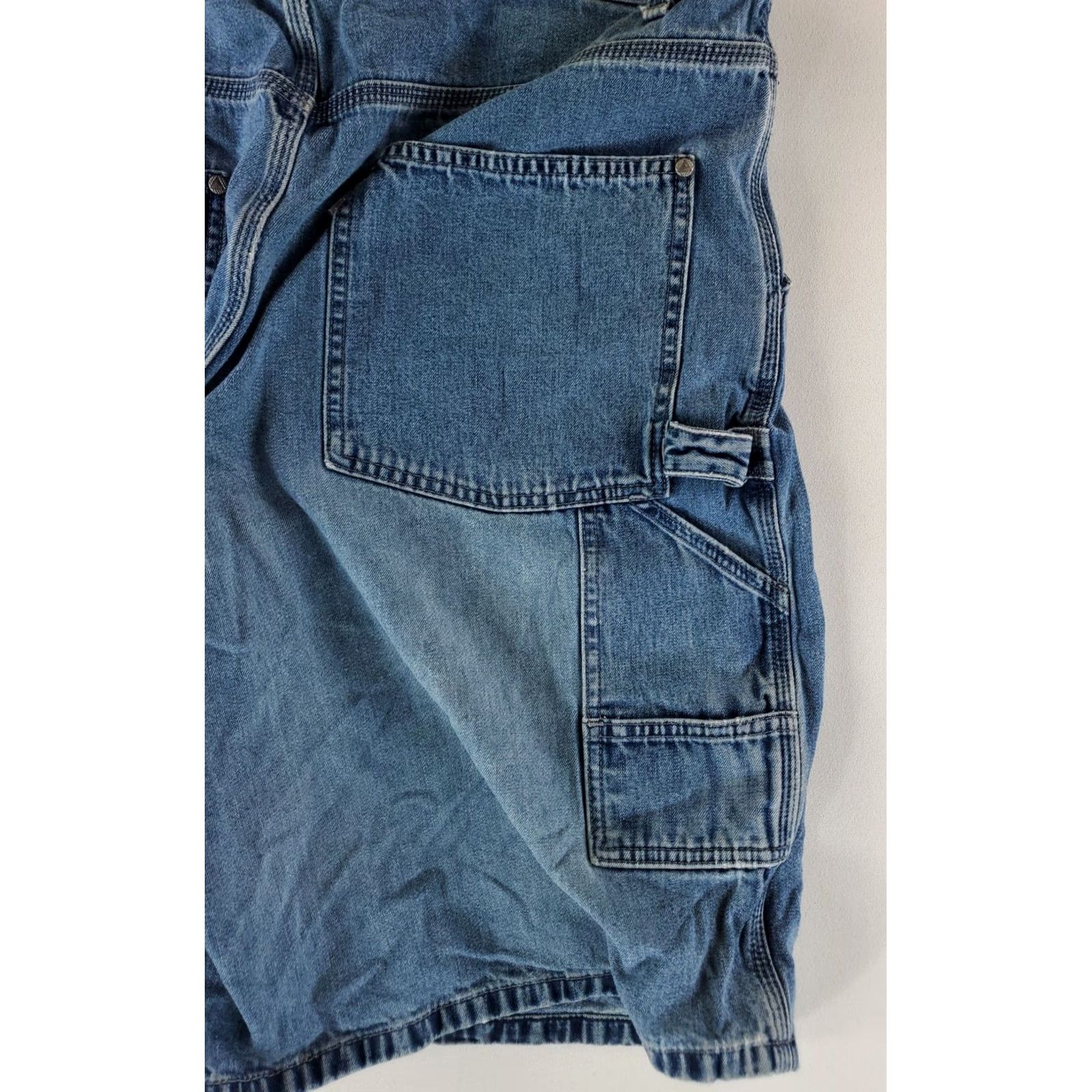 Levi's VINTAGE Levi's Silvertab Shorts VTG Y2K Carpenter Blue Mens 38 (38 Actual) Size US 38 / EU 54 - 3 Thumbnail