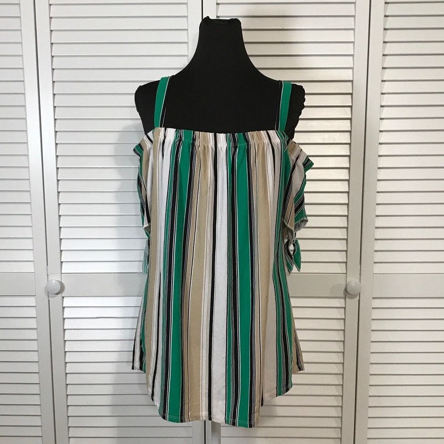 Other Bobbie Brooks Retro Vibe Striped Tunic Blouse L Size L / US 10 / IT 46 - 1 Thumbnail