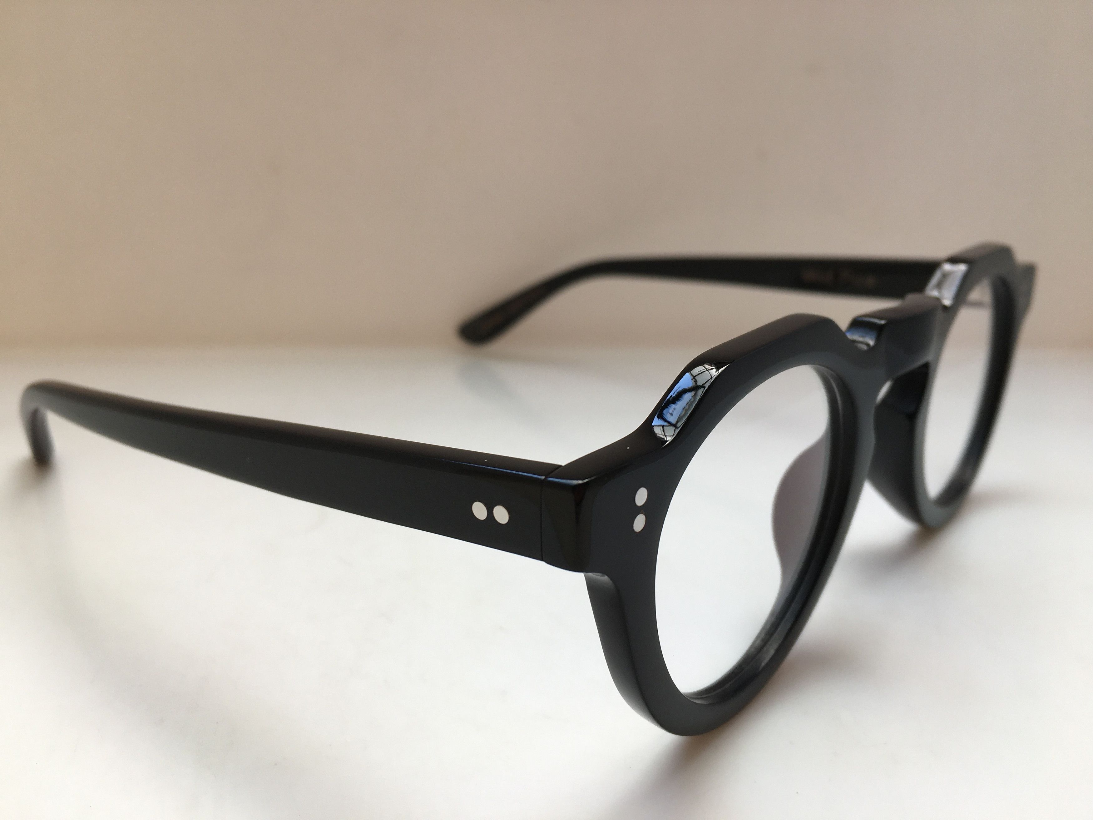 Lesca Lunetier Lesca Lunetier Genuine Horn PICA Architect Eyeglasses Size ONE SIZE - 2 Thumbnail