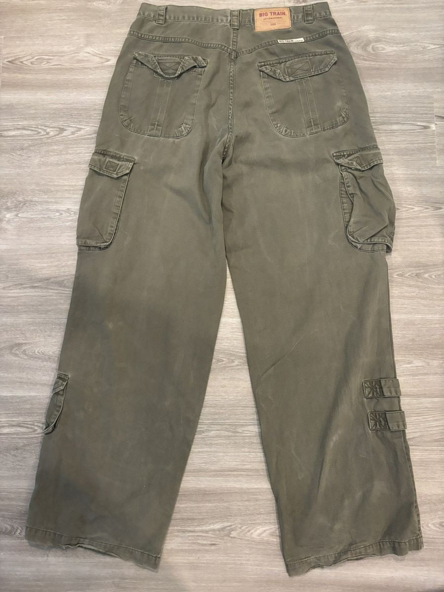 Levi's Big Train Green Cargos Size US 32 / EU 48 - 2 Thumbnail