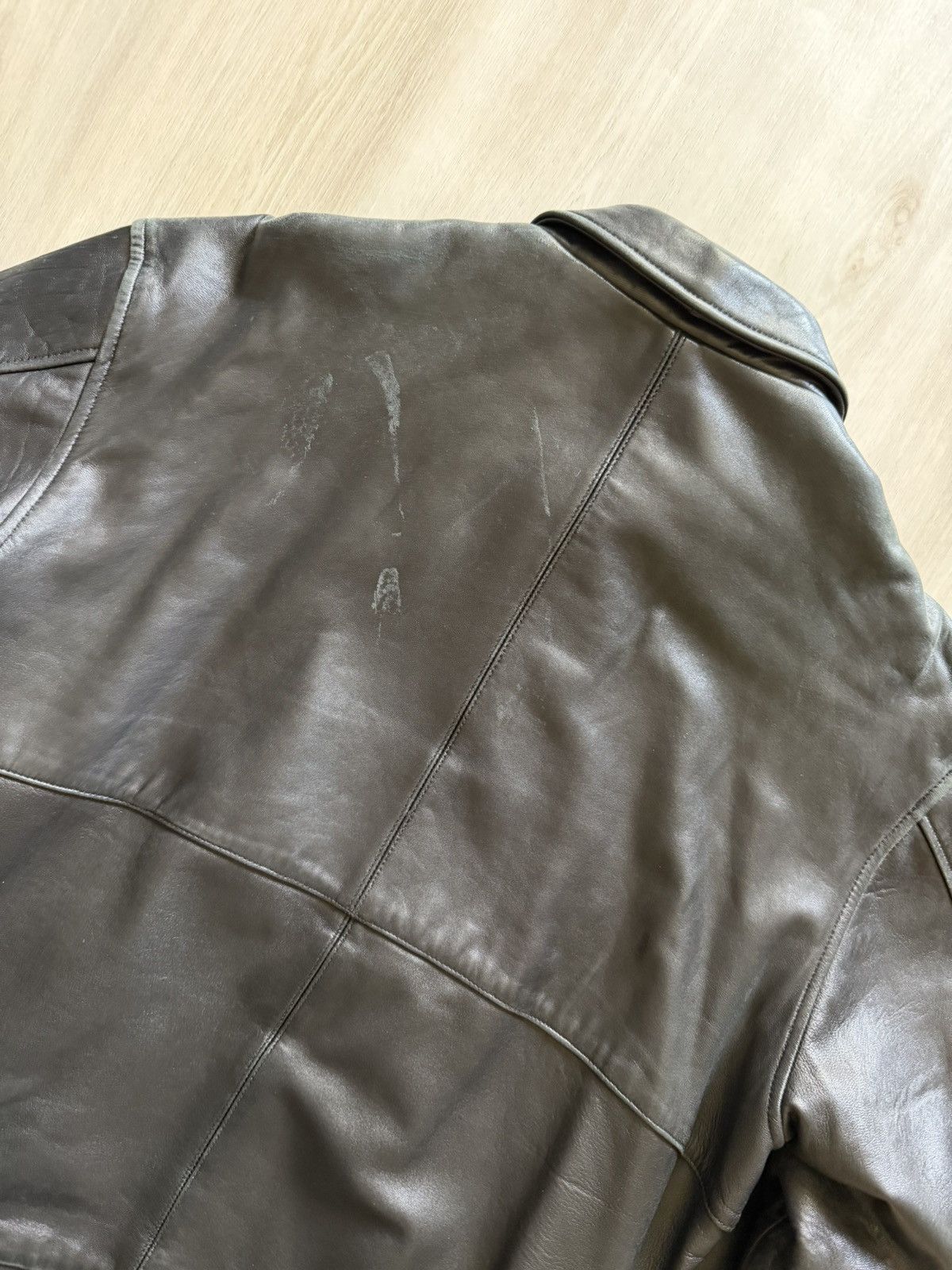 Kenneth Cole Vintage Kenneth Cole Reaction Classic Leather Bomber Sz M Size US M / EU 48-50 / 2 - 11 Thumbnail