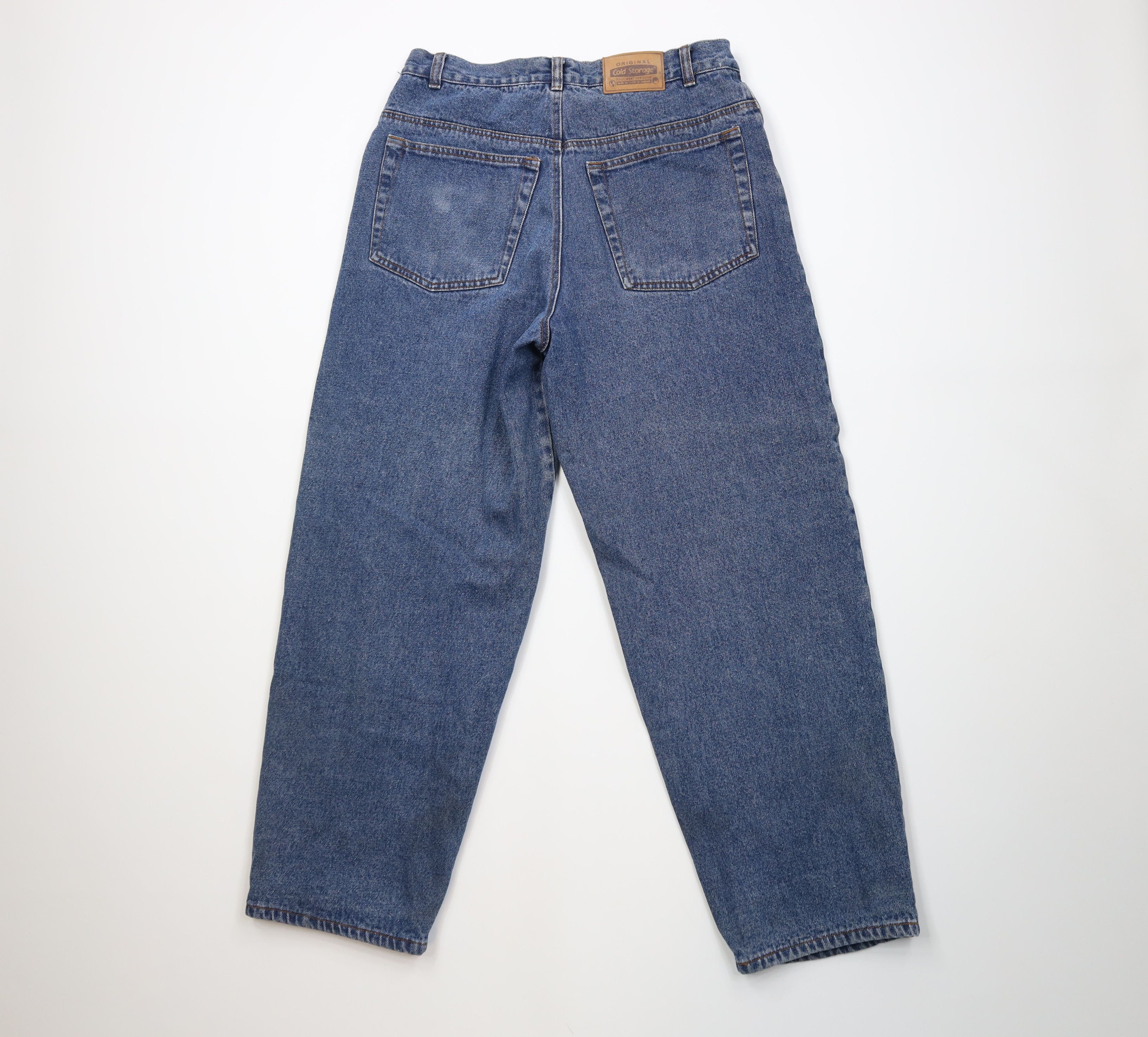 Vintage Vintage 90s Streetwear Lined Baggy Relaxed Denim Jeans Size US 32 / EU 48 - 9 Thumbnail