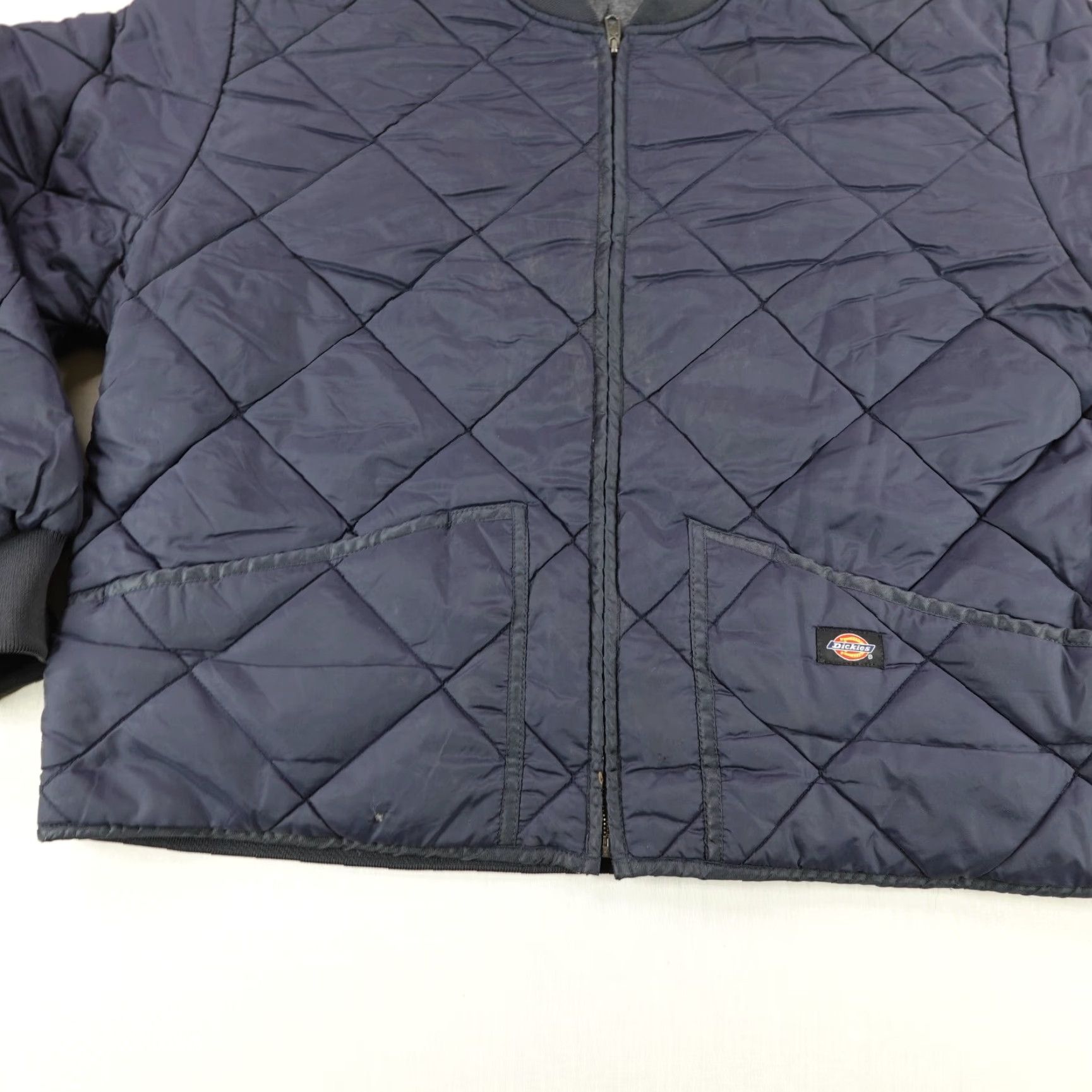 Dickies Dickies Jacket Mens XXL Navy Blue Diamond Quilted Bomber Insulated Work Coat Size US XXL / EU 58 / 5 - 3 Thumbnail