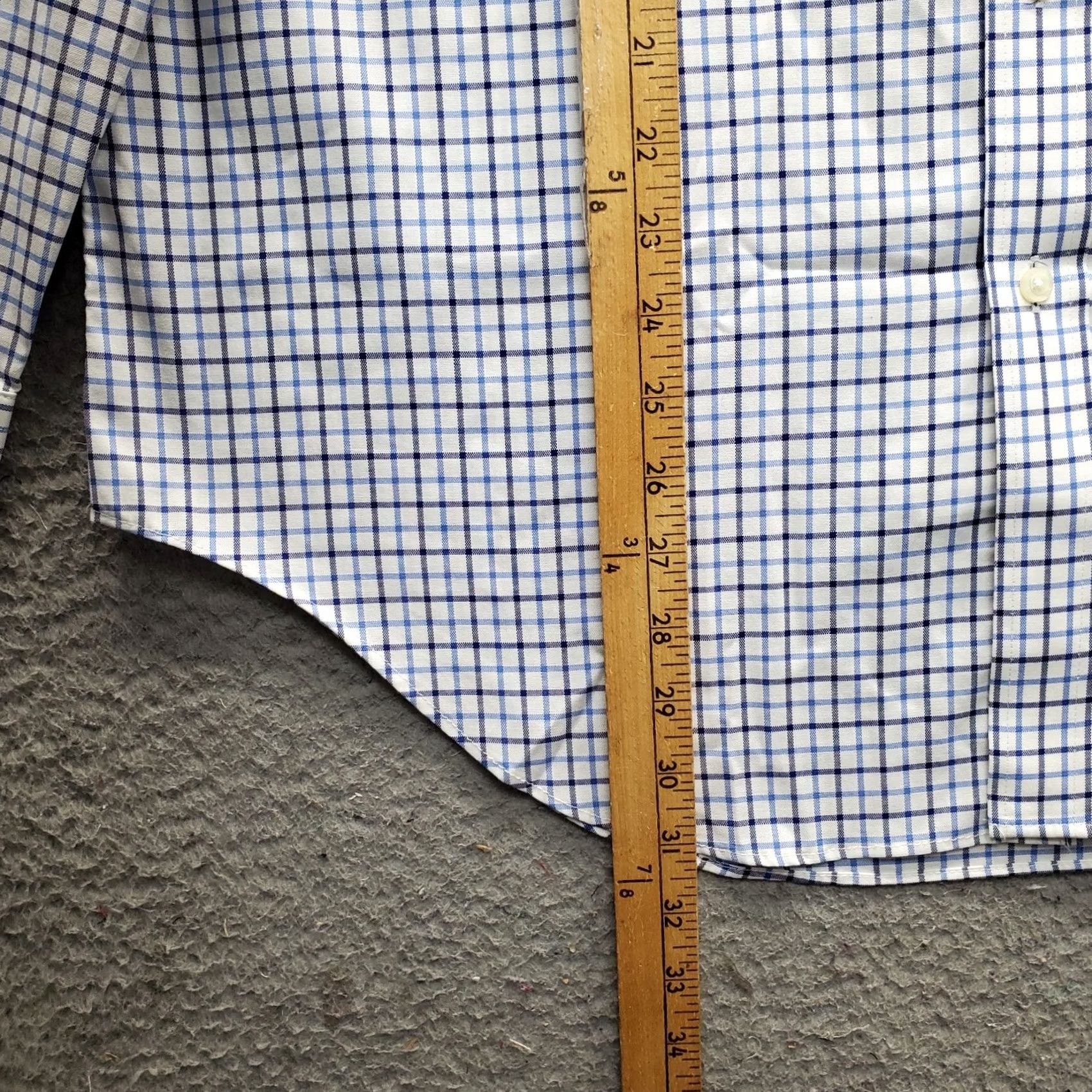 Ralph Lauren Lauren Ralph Lauren Dress Shirt Mens 16.5 Multi Plaid Classic Stretch Non Iron Size 46R - 3 Thumbnail
