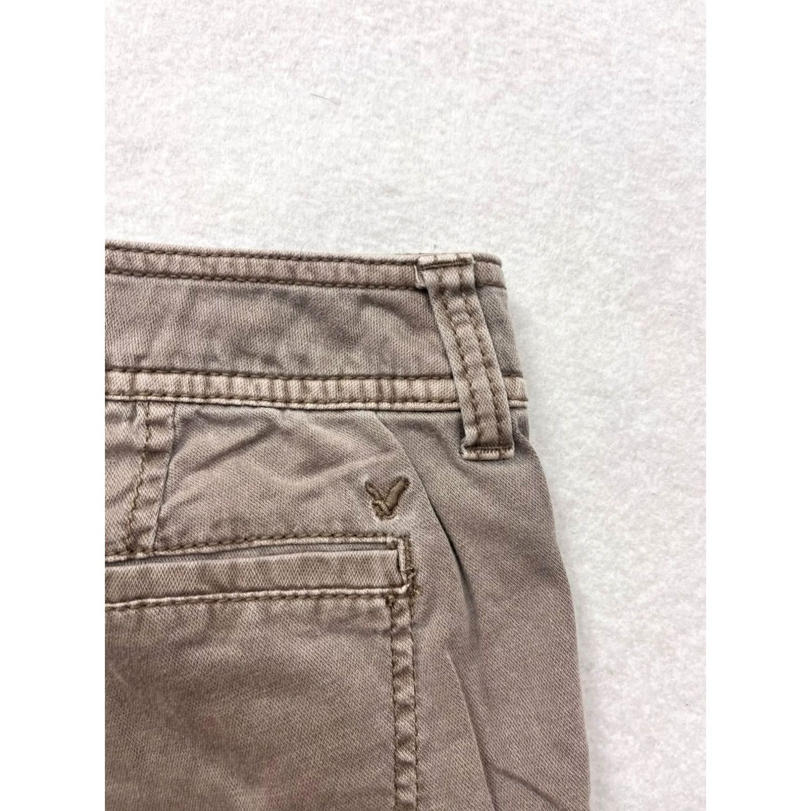 Vintage American Eagle Womens Khaki Shorts #6420 Short Chino Cotton Spandex 8 Khaki Womens 8 Mens? (no) Size 30" / US 8 / IT 44 - 6 Thumbnail