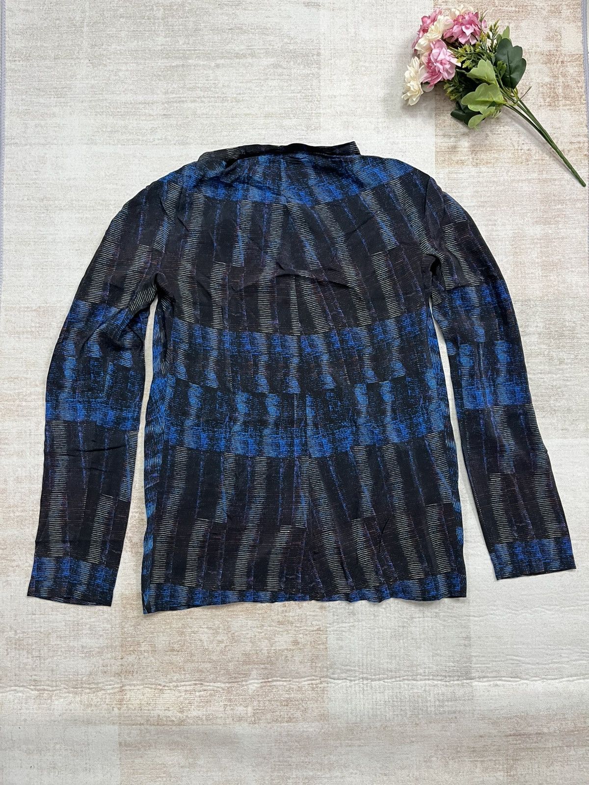 Chloe See by Chloé Printed V-Neck Blouse Size M / US 6-8 / IT 42-44 - 7 Thumbnail