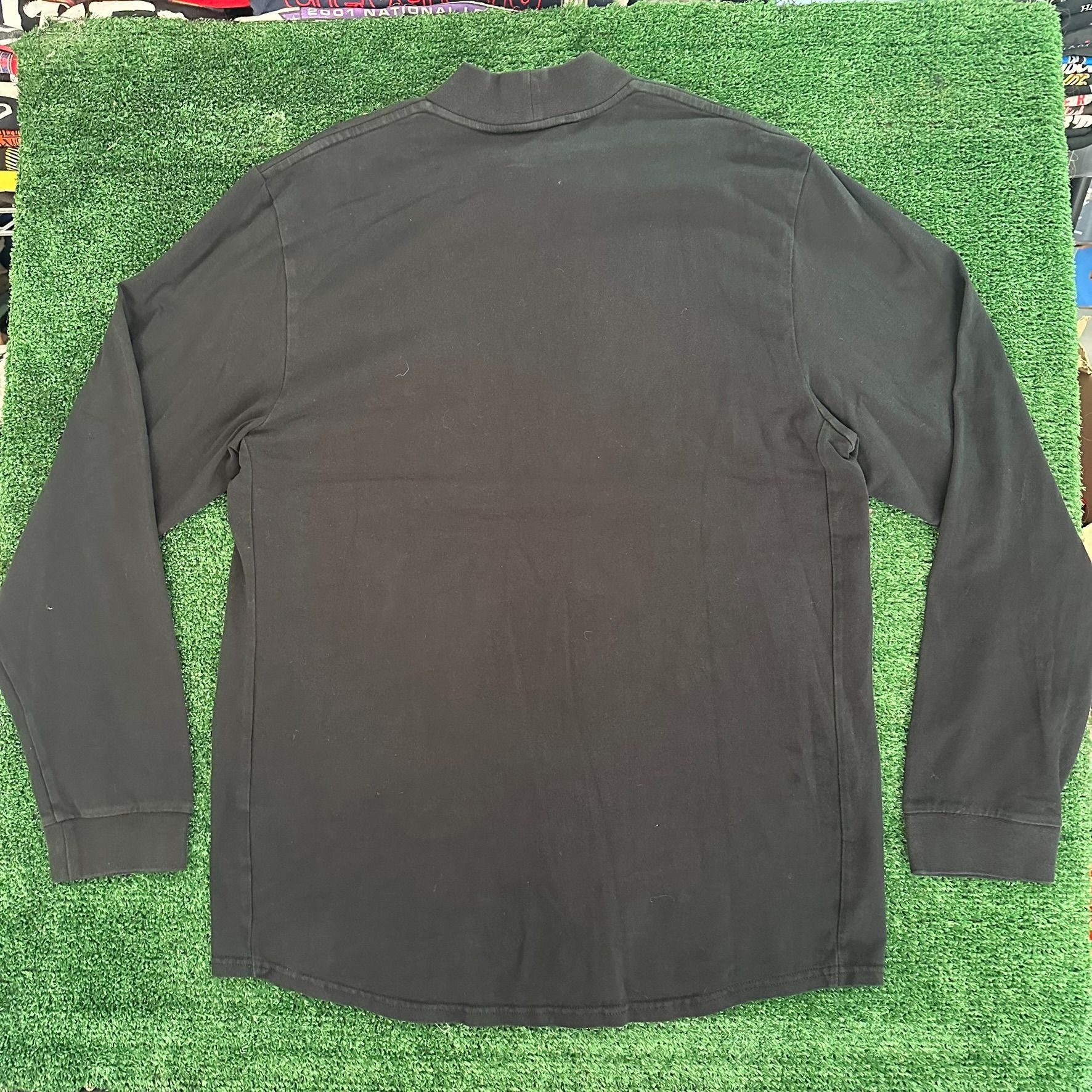 Nike Vintage Y2K Nike Swoosh Mock Neck T-Shirt Long Sleeve Black Size US L / EU 52-54 / 3 - 4 Thumbnail
