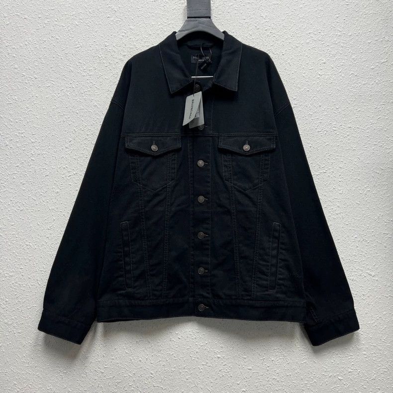 Balenciaga Balenciaga Double B Logo Denim Jacket - dmc Size US XS / EU 42 / 0 - 1 Thumbnail