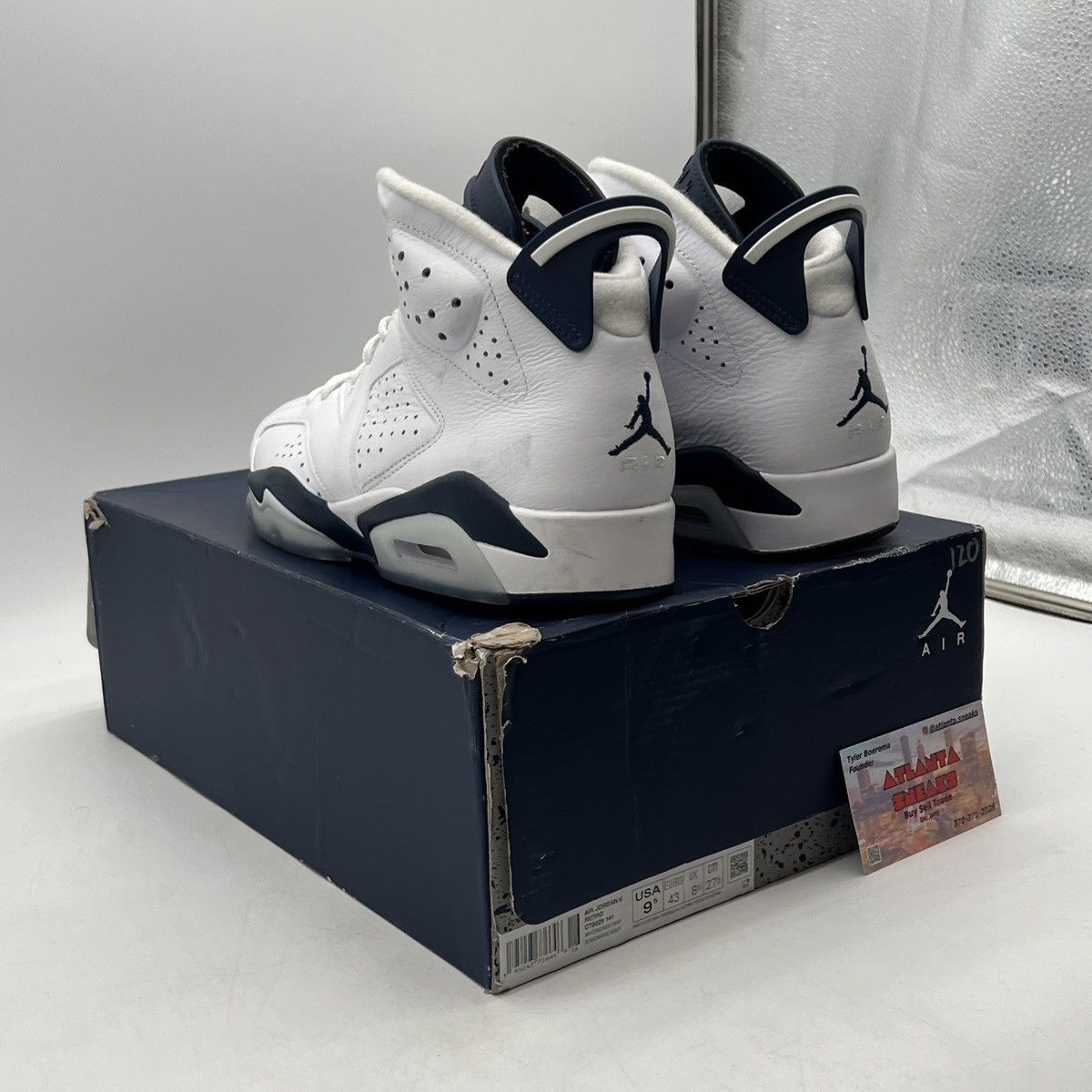 Jordan Brand Air Jordan 6 midnight navy Size US 9.5 / EU 42-43 - 4 Thumbnail