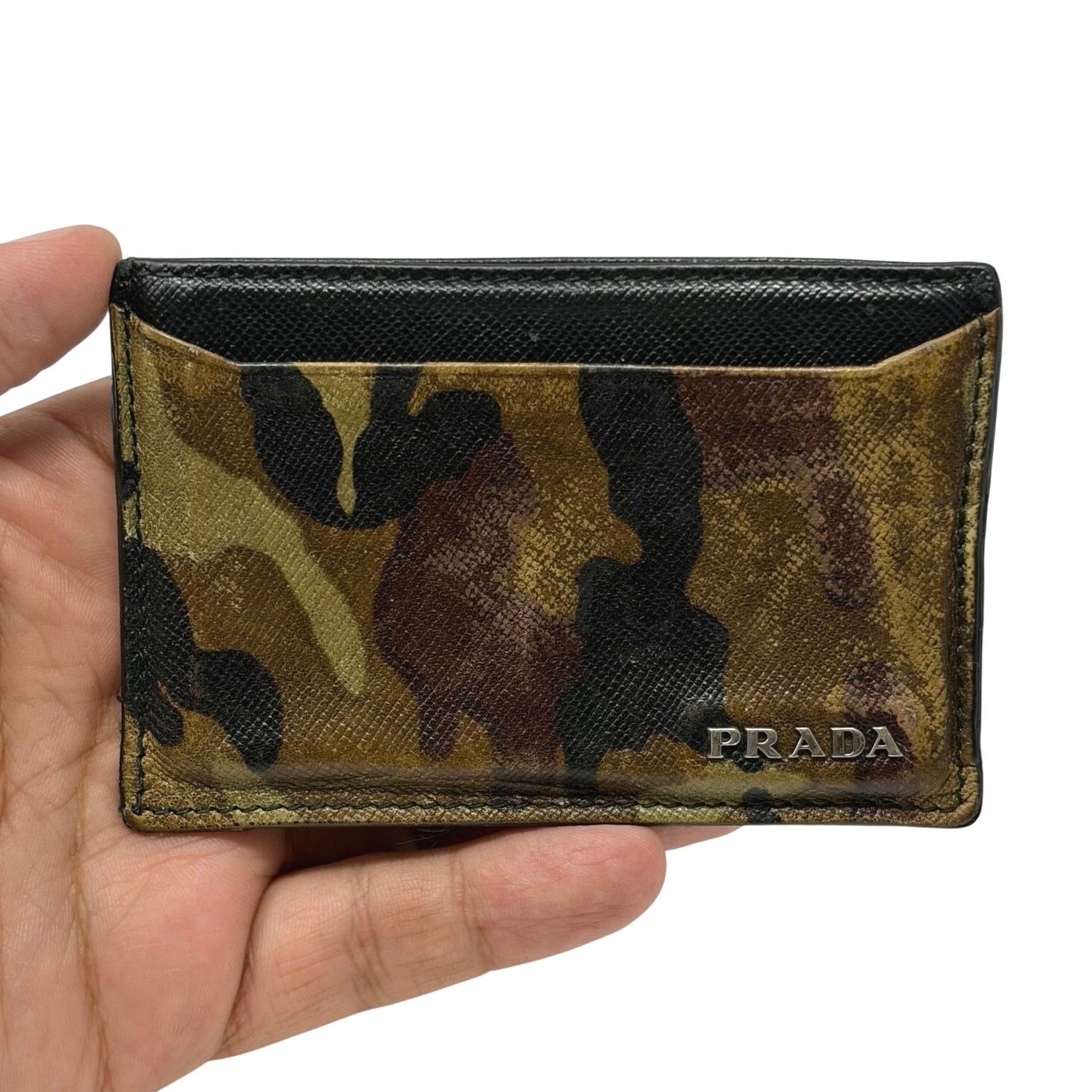 Prada Prada Camo Cardholder Wallet Size ONE SIZE - 2 Thumbnail
