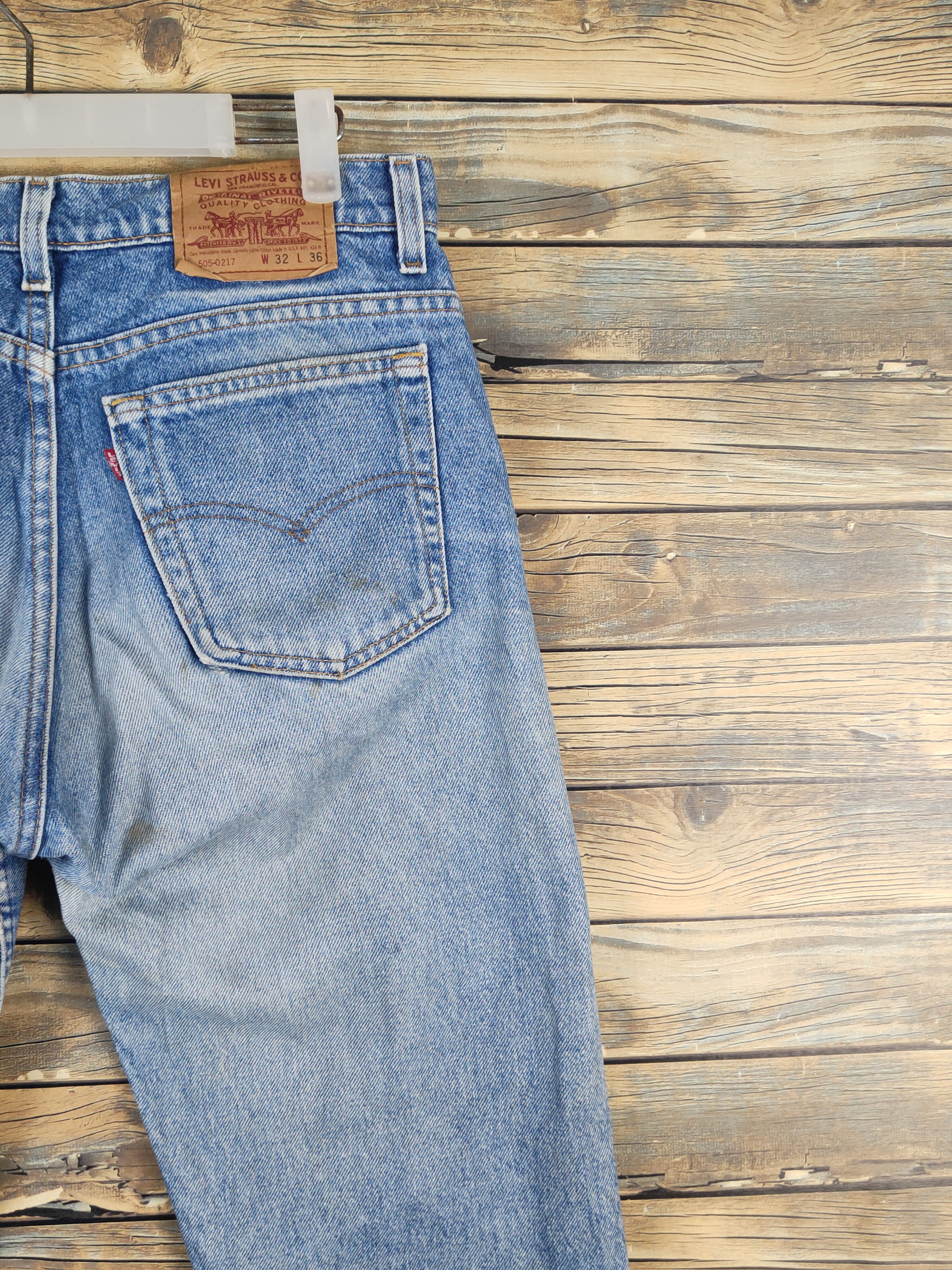 Levi's Levi's vintage Blue Distressed Ripped denim Jeans #w1325 Size US 32 / EU 48 - 10 Thumbnail