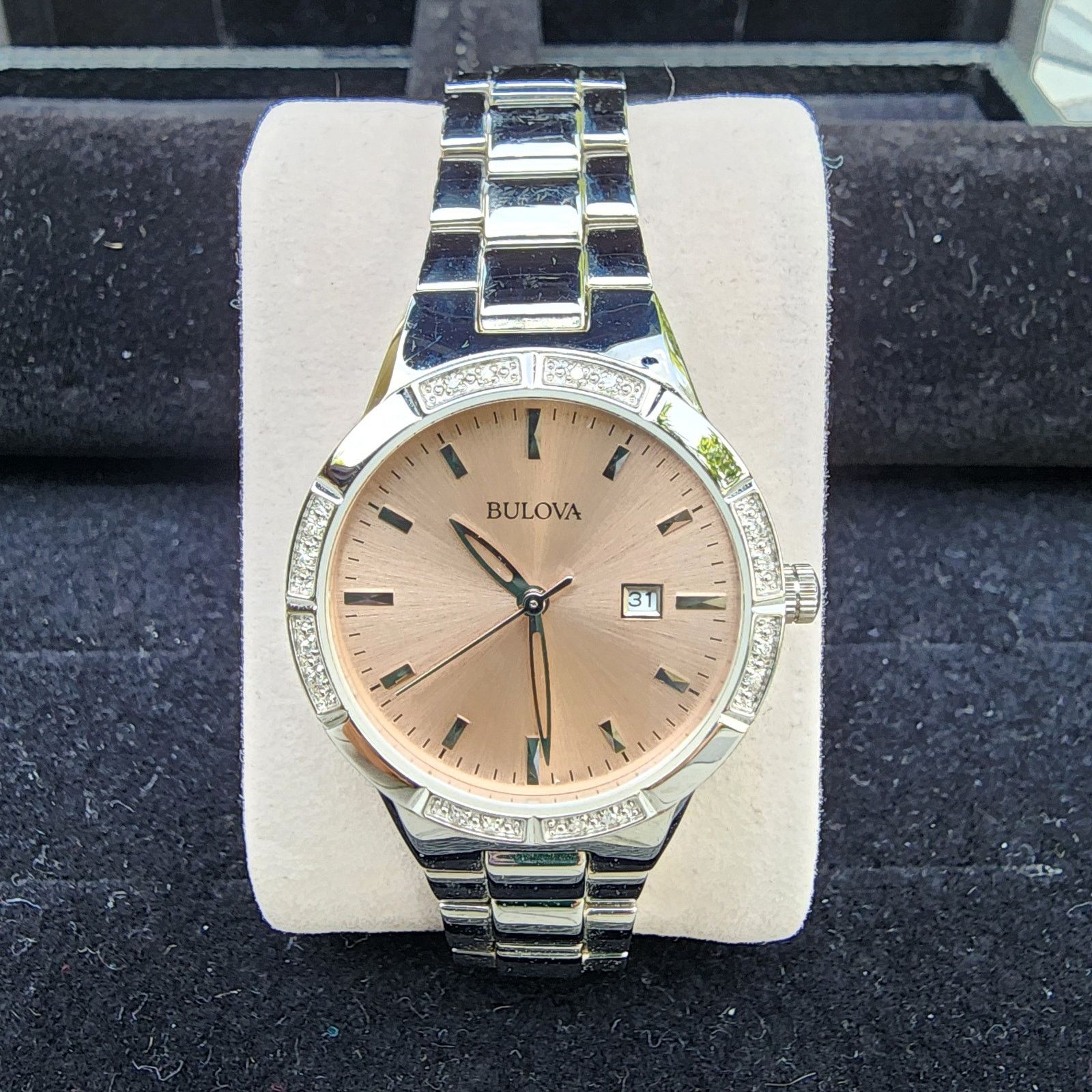 Bulova Bulova Diamond Mother of Pearl Dial Stainless Steel Watch Size ONE SIZE - 10 Thumbnail