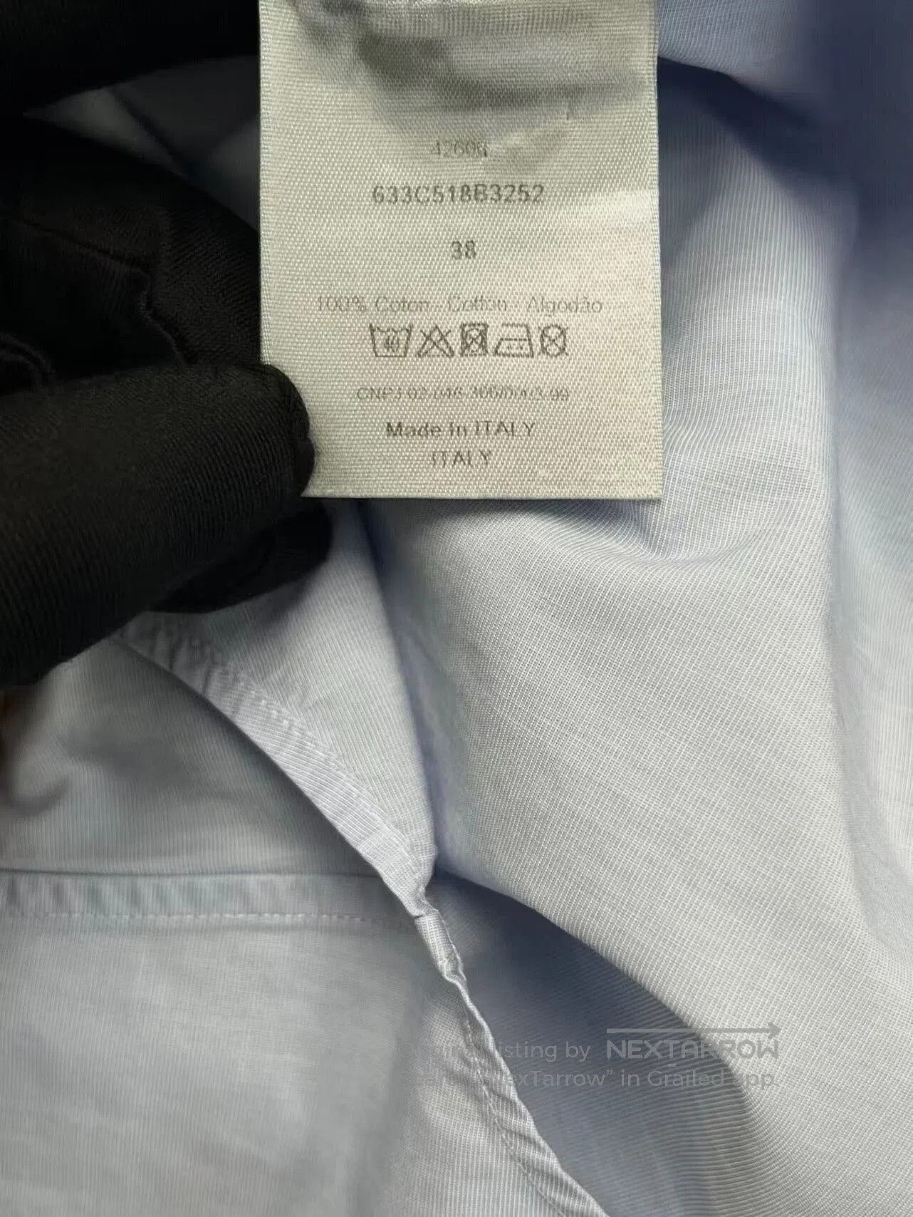 Dior Dior Light Blue Embroidered Shirt Jacket. Size US M / EU 48-50 / 2 - 5 Thumbnail