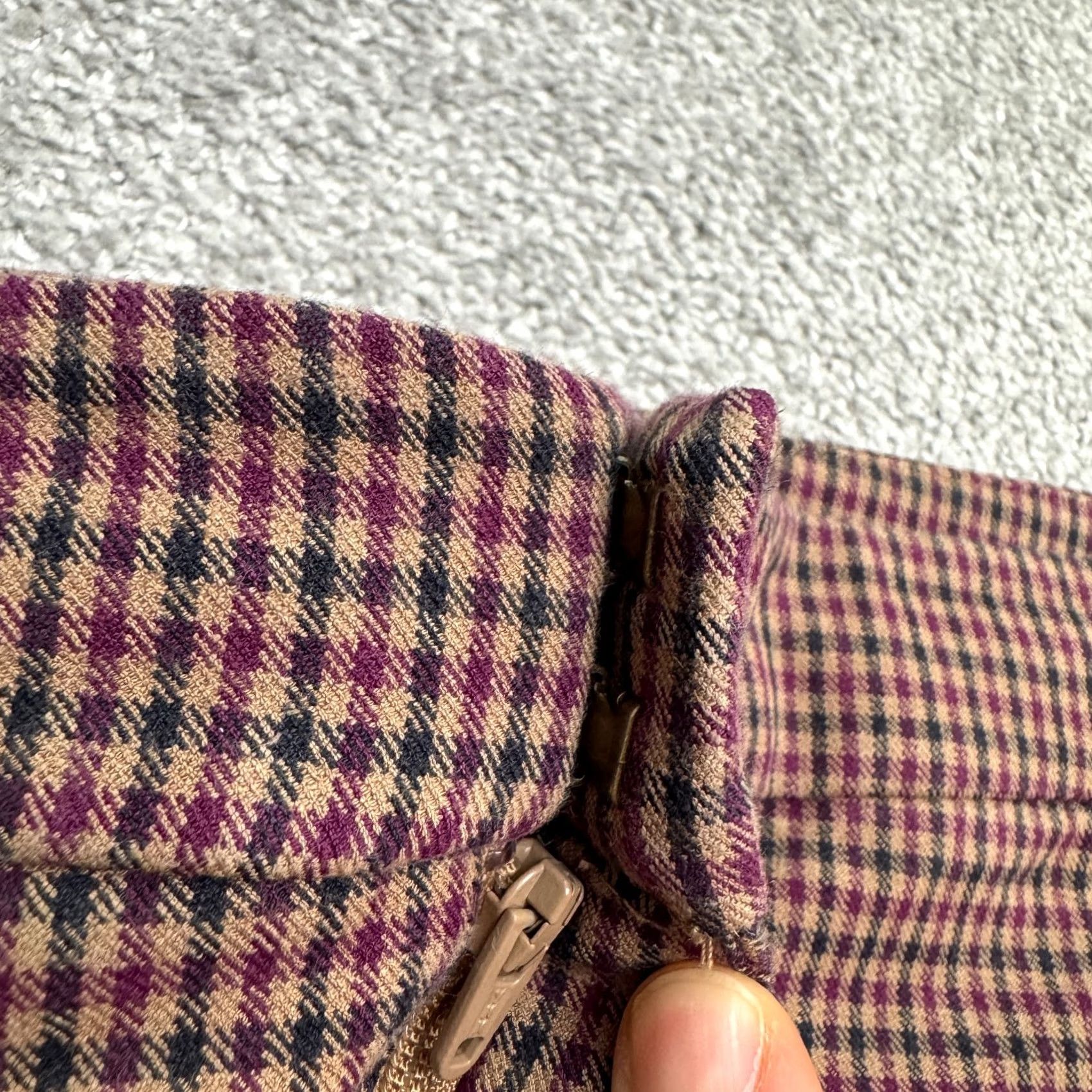 Old Navy Old Navy Brown Plaid High Rise Pixie Flare Pants 26W Women's Plus Twill Pockets Inseam 28" Size 26" / US 2 / IT 38 - 3 Thumbnail