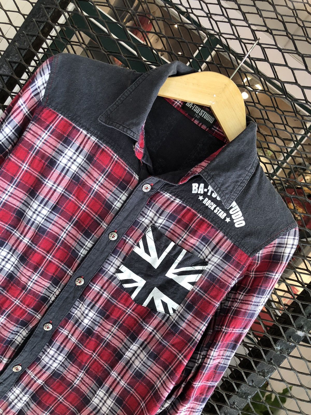 If Six Was Nine × Japanese Brand × Le Grande Bleu (L.G.B.) JAPANESE BAT-SU STUDIO FLANNEL ENGLAND FLAG Size US S / EU 44-46 / 1 - 5 Thumbnail