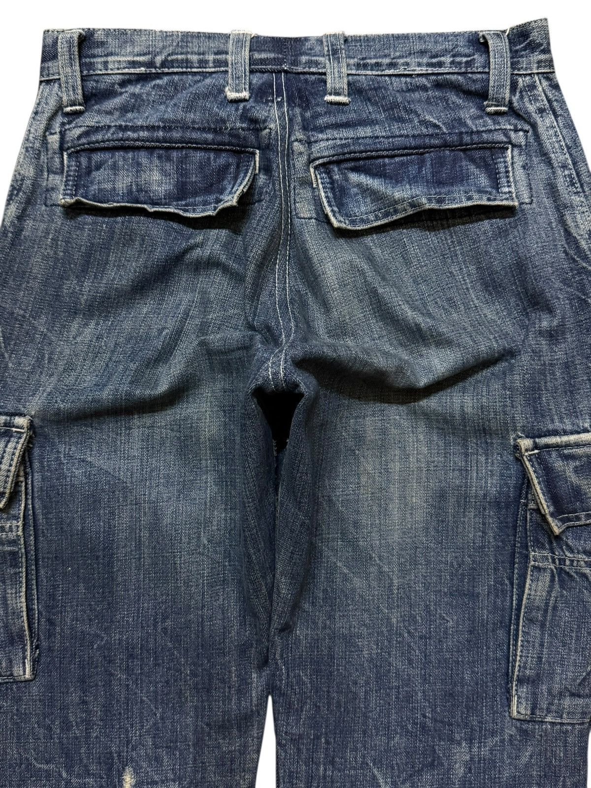 Hysteric Glamour Vintage Hysteric Glamour Thunder Wash Distress Cargo Jeans Size US 28 / EU 44 - 4 Thumbnail