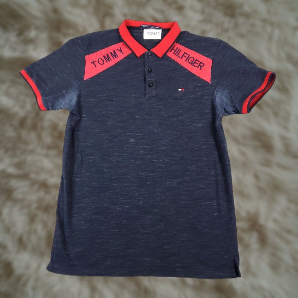Tommy Hilfiger Tommy Hilfiger Polo Shirt Mens Medium Blue Casual Short Sleeve Regular Fit Size US M / EU 48-50 / 2 - 1 Thumbnail