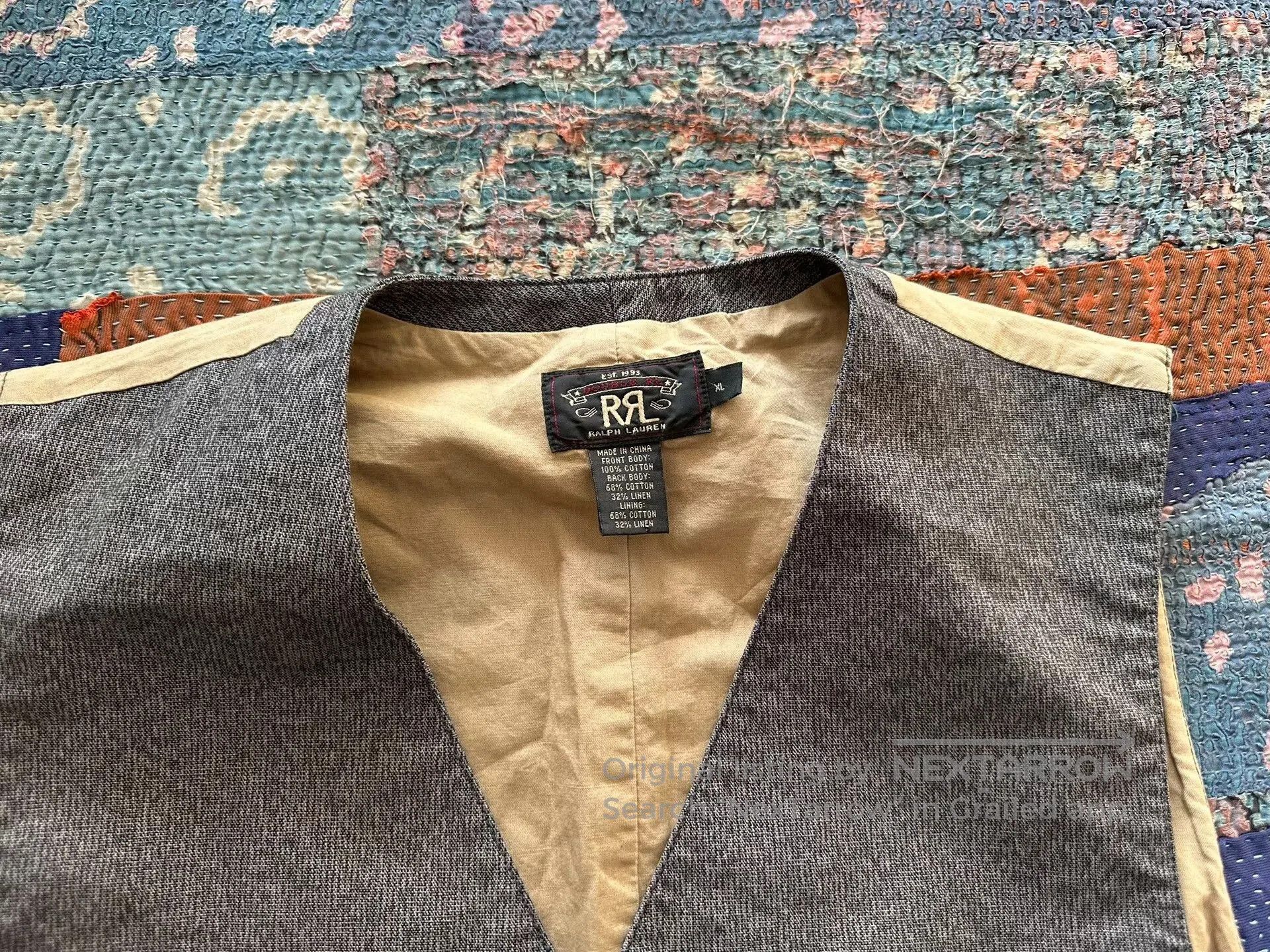 RRL Ralph Lauren rrl salt and pepper vest in xl. Size US XL / EU 56 / 4 - 3 Thumbnail