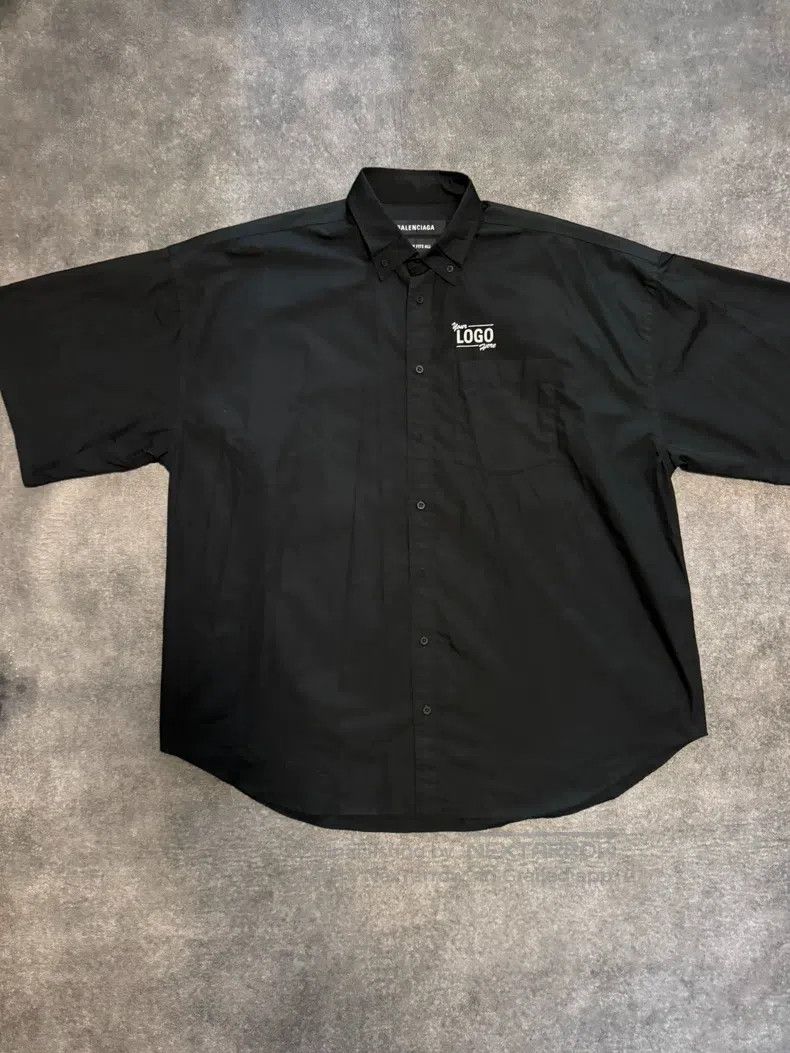 Other Balenciaga Black Logo Short Sleeve Shirt Size US XS / EU 42 / 0 - 2 Thumbnail