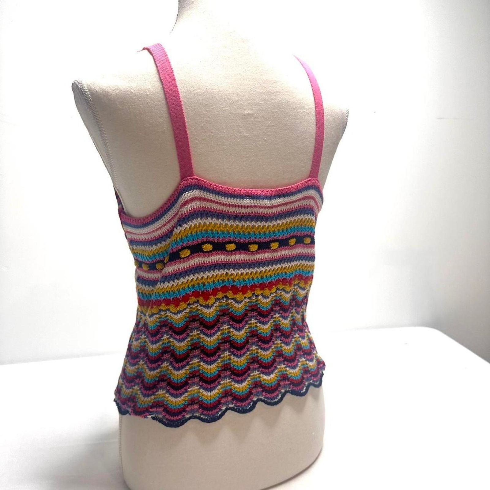Asos Asos Crochet Knitted Cami Size Medium Perfect For Summer Size M / US 6-8 / IT 42-44 - 3 Thumbnail