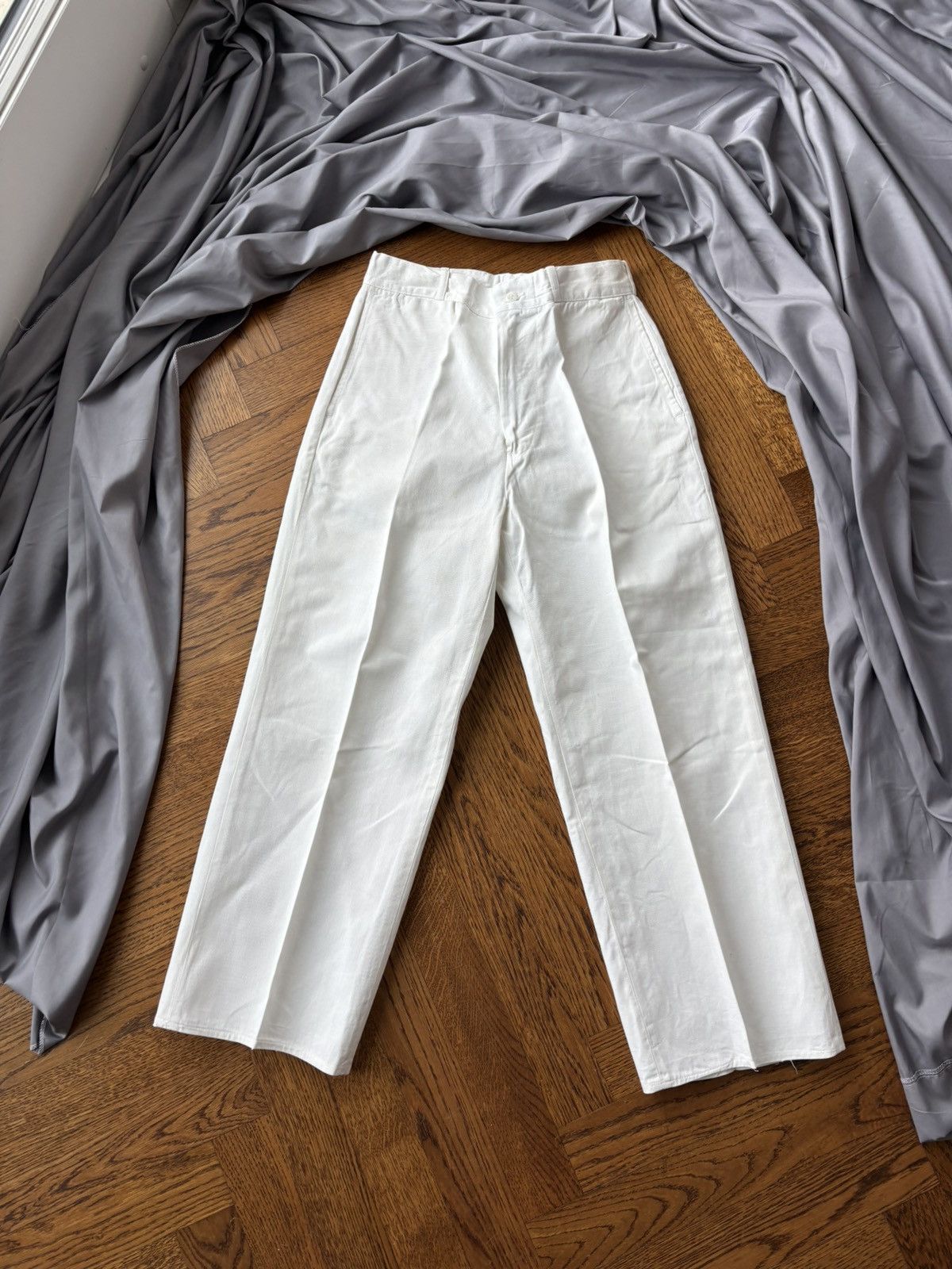 Vintage 1950s Trousers WW2 Vintage Military Dress Pants RCN Navy Uni Size US 27 - 14 Thumbnail
