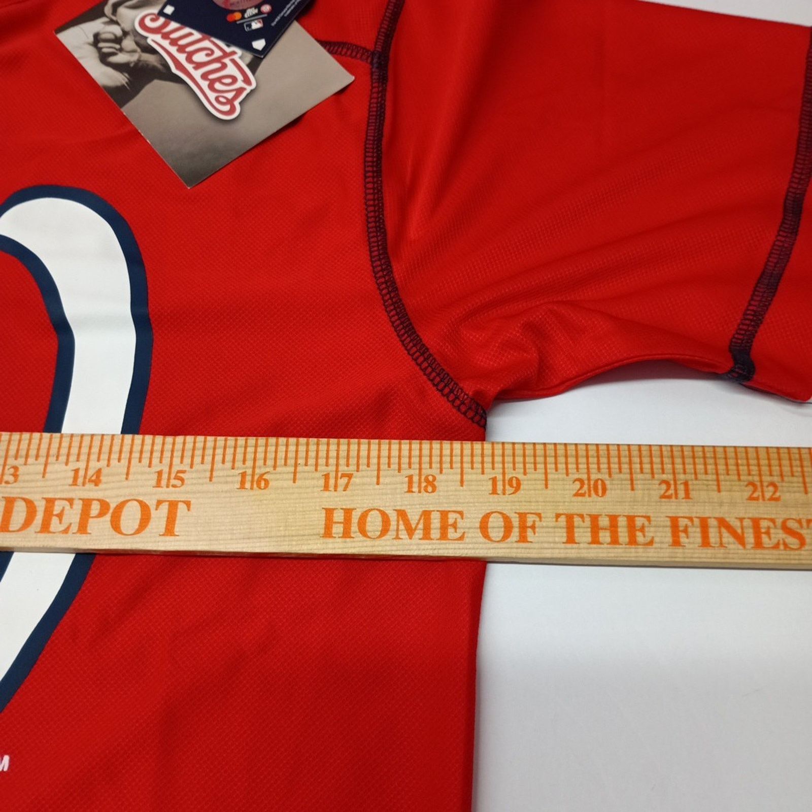 Stitch's Jeans Washington Nationals Shirt Men's Size S Small Red Stitches Size US S / EU 44-46 / 1 - 4 Thumbnail