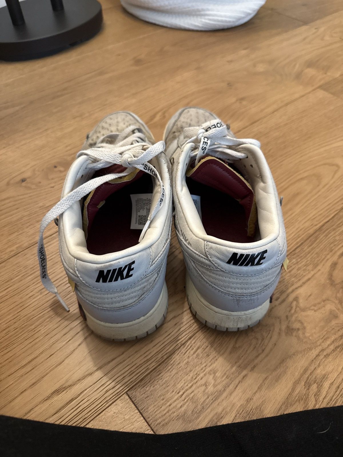 Nike × Off-White Nike Off-White x Dunk Low Lot 08 of 50 NB Size 10.5 Size US 10.5 / EU 43-44 - 6 Thumbnail
