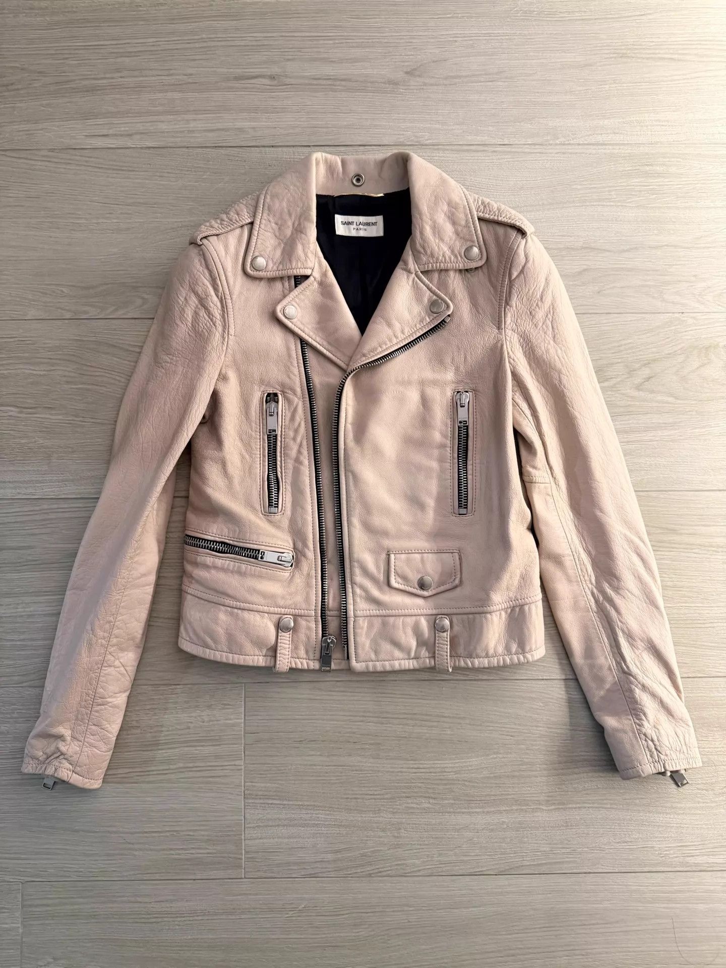 Saint Laurent Paris Saint Laurent by Hedi Slimane 2015AW L01 Lambskin Jacket Size XS / US 0-2 / IT 36-38 - 1 Thumbnail