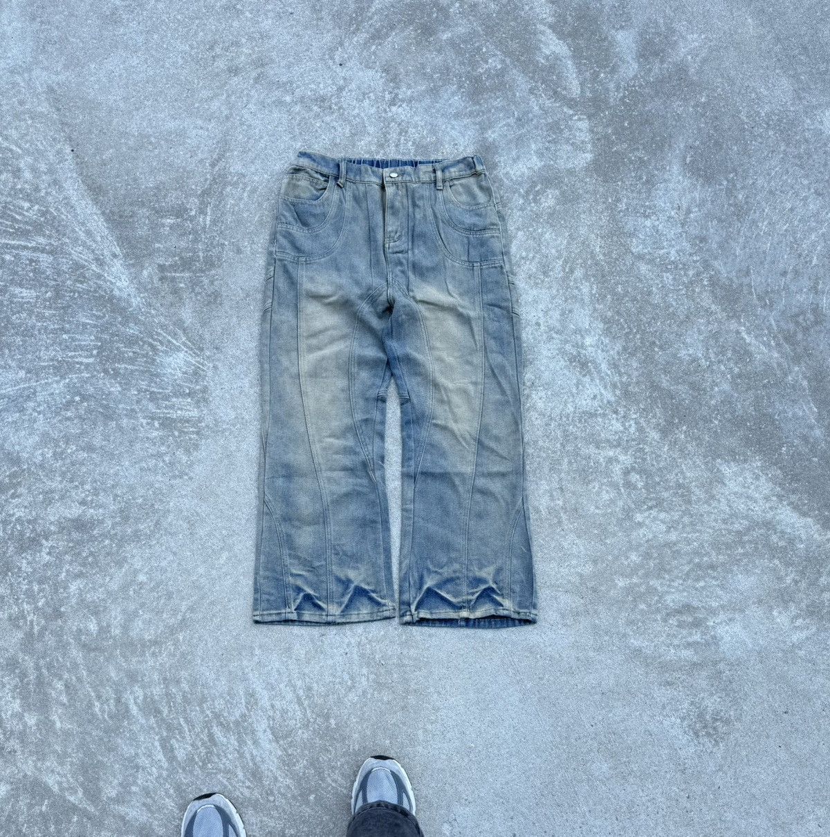 Other Vintage Y2K avantgarde streetwear oversized jeans Size US 32 / EU 48 - 1 Thumbnail