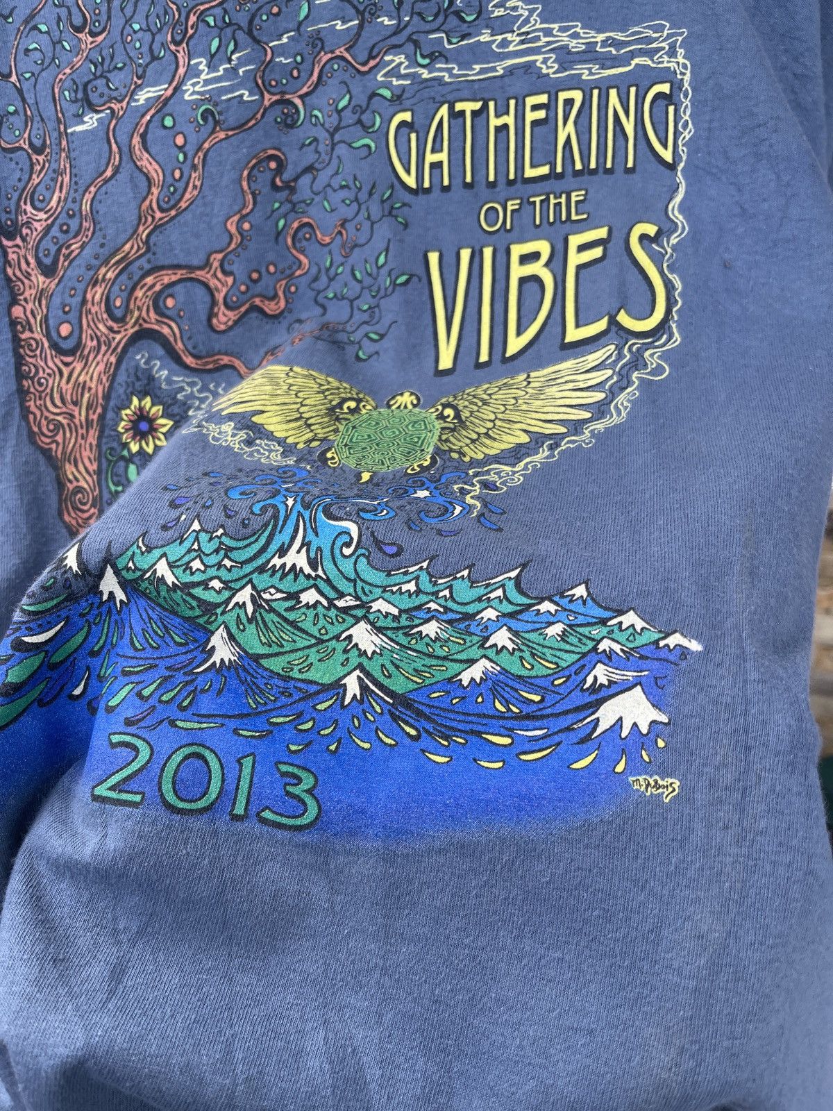 Band Tees Rare🔥Vtg Gathering Of The Vibes Band Grateful Dead Tee Size US XXL / EU 58 / 5 - 4 Thumbnail