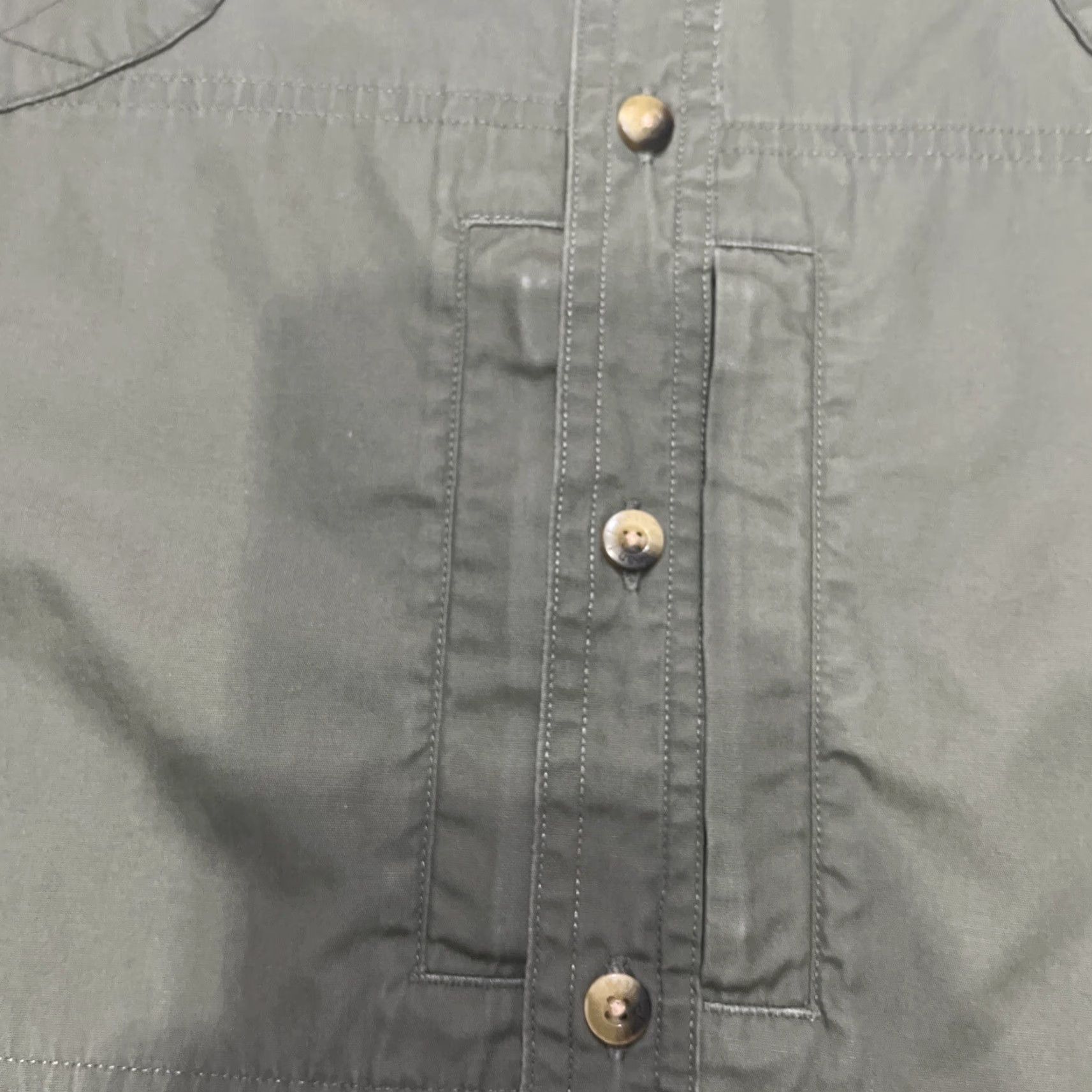 Vintage L.L. Bean Safari Shirt Men's L Tall Green Short Sleeve Button-Down Casual, Travel, Workwear Shirt Size US L / EU 52-54 / 3 - 2 Thumbnail