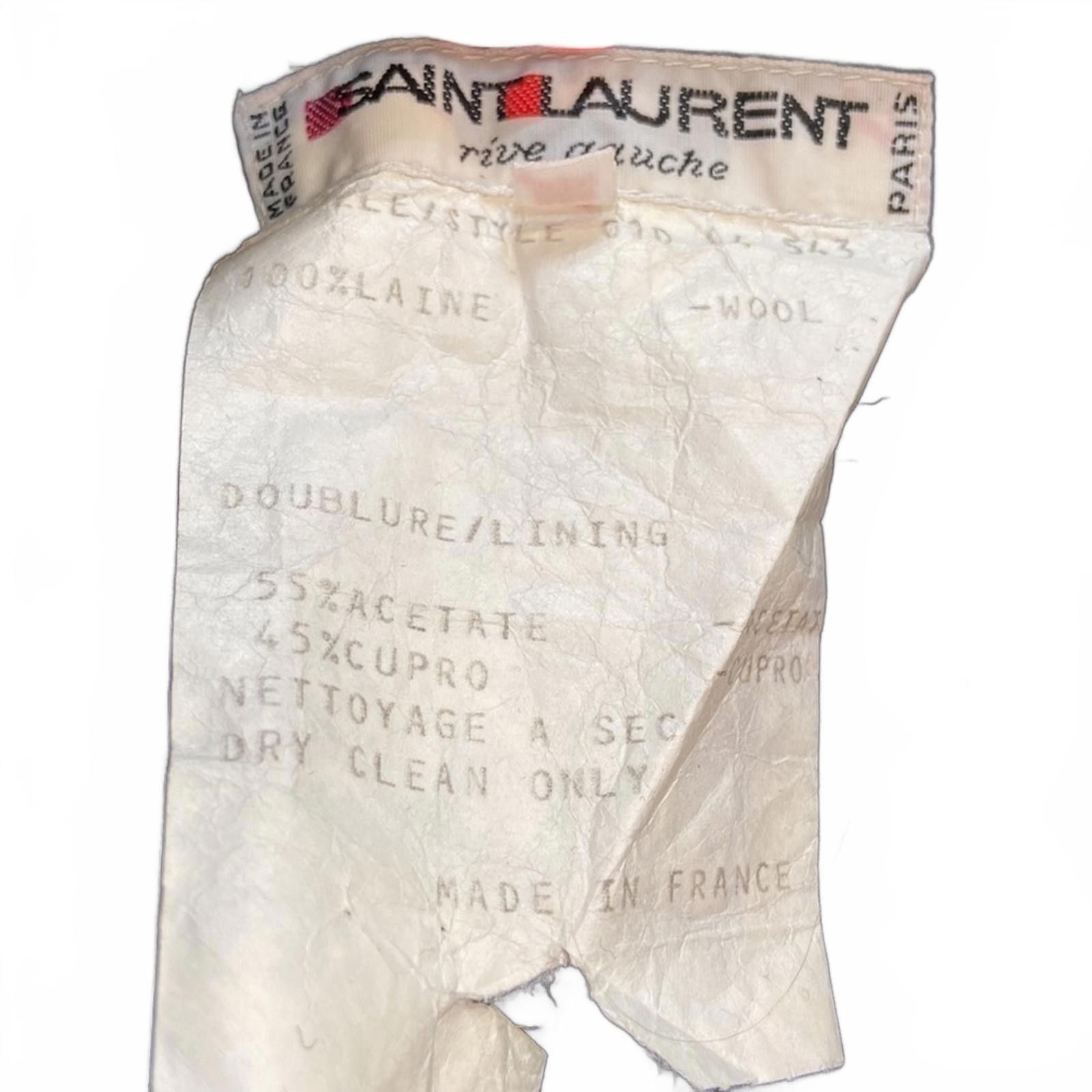 Saint Laurent Paris Saint Laurent Rive Gauche Wool High Pleated Waist Skirt Size 25" / US 0 / IT 36 - 4 Thumbnail