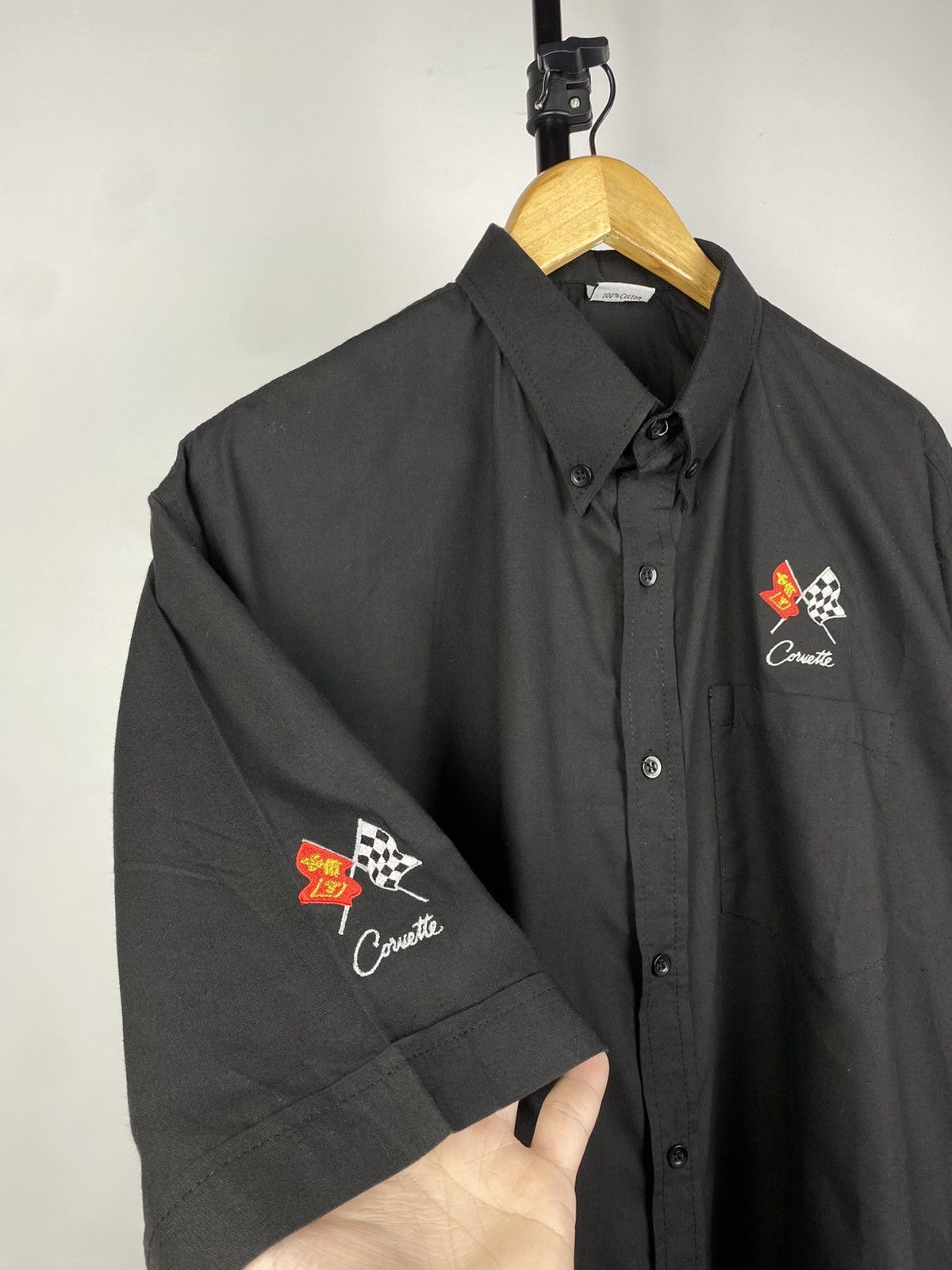 Chevrolet × Vintage VINTAGE 90s CORVETTE RACING LOGO Short Sleeve SHIRT Size US XXL / EU 58 / 5 - 5 Thumbnail
