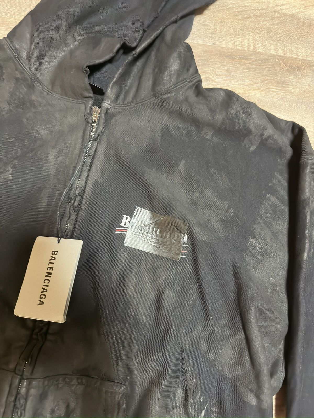 Balenciaga Balenciaga Winter22 Gaffer Zip Hoodie Size US L / EU 52-54 / 3 - 3 Thumbnail