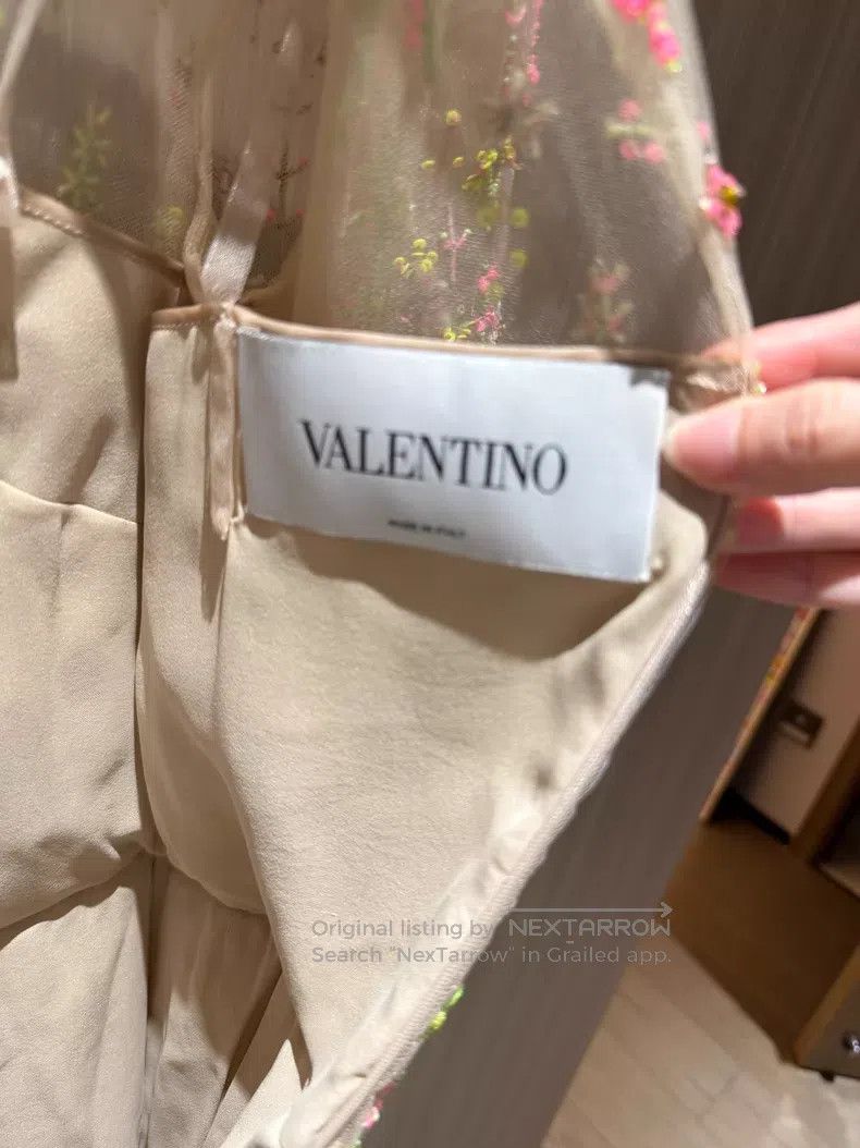 Valentino Valentino Heavily crafted bead-threaded gauze skirts Size XS / US 0-2 / IT 36-38 - 5 Thumbnail