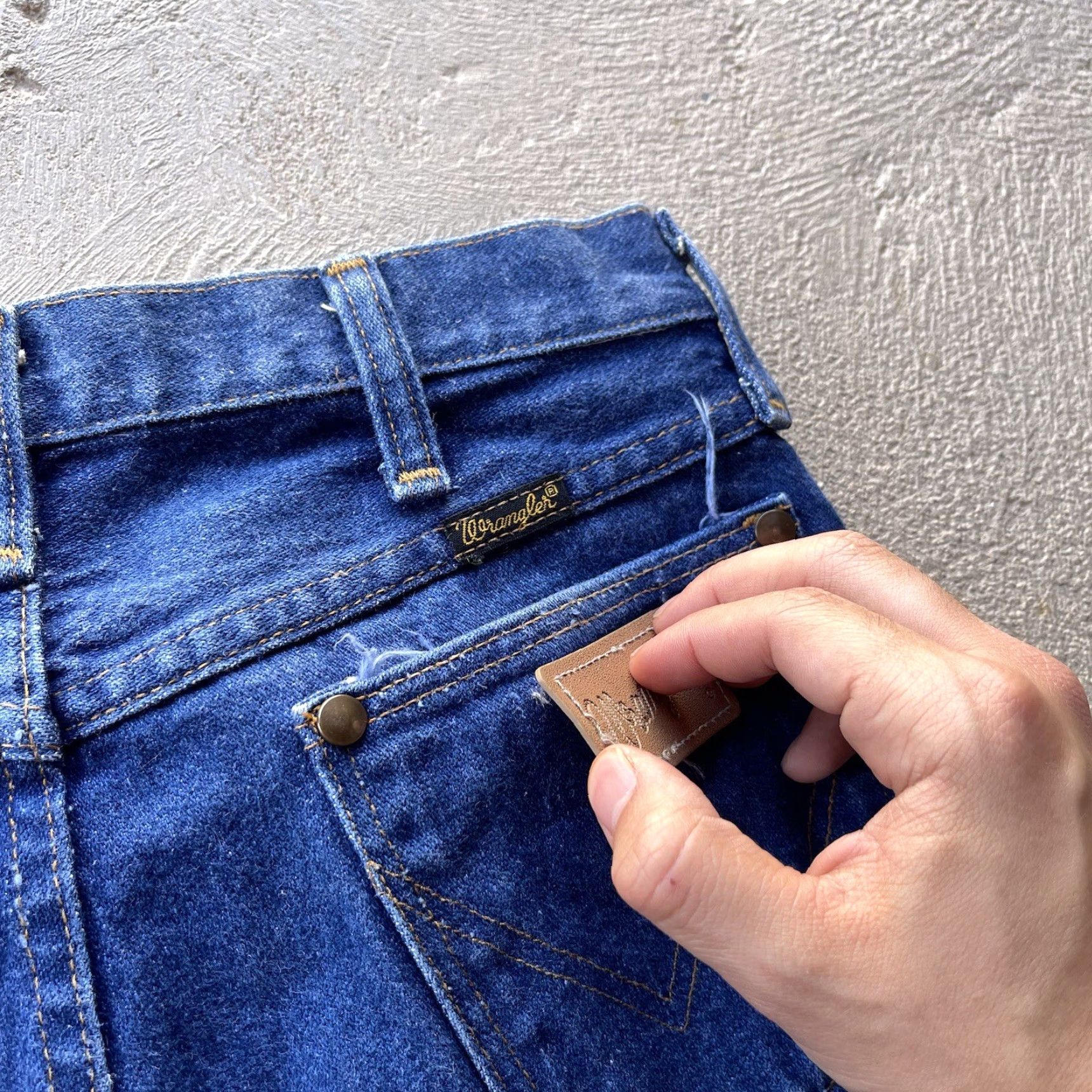 Wrangler VINTAGE Wrangler Jeans Wrangler 13MWZ Cowboy Cut Denim Straight 29x32 Blue Mens 80s 90s Cowboy USA Size US 29 - 3 Thumbnail