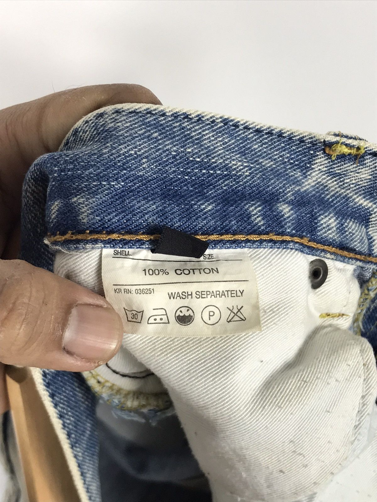 If Six Was Nine × Japanese Brand × Le Grande Bleu (L.G.B.) ⚡️Glamorous Jeans Distressed Ripped Jeans Style Denim Size 31" - 7 Thumbnail