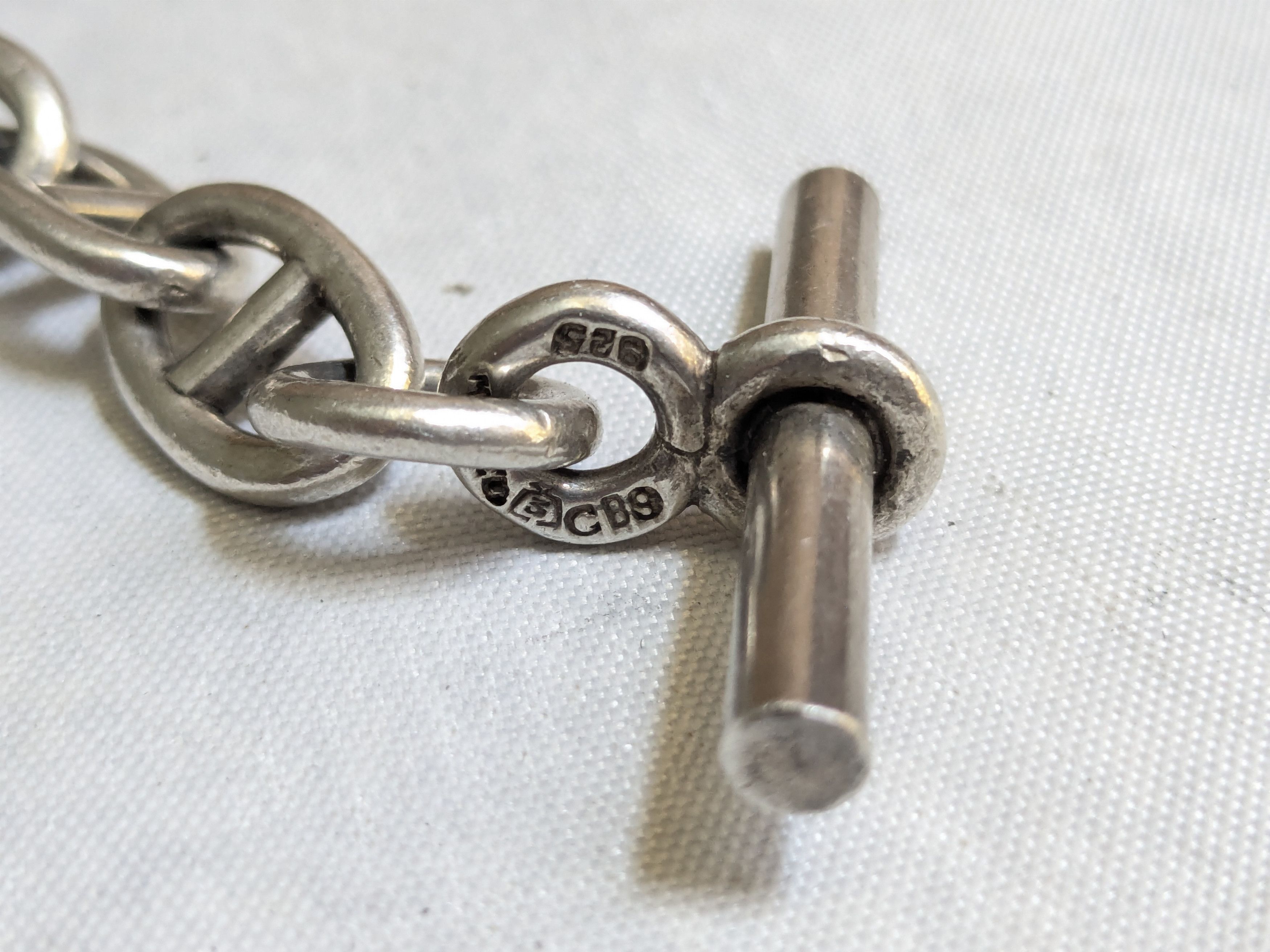 Jewelry Vintage Taxco Sterling Silver Bracelet Anchor Mariner 7.75" Size ONE SIZE - 10 Thumbnail