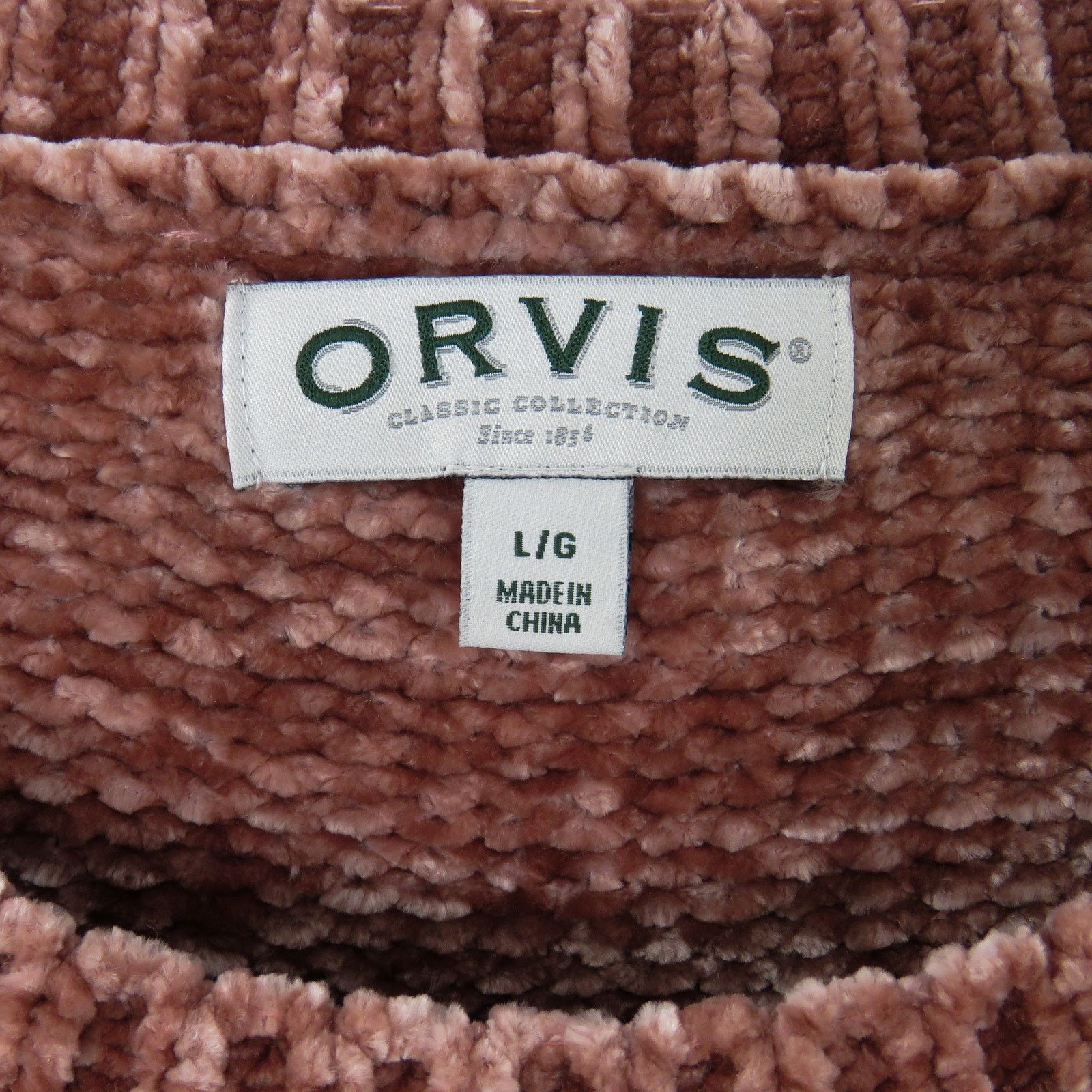Orvis Orvis Dark Rose Pink Chenille Chunky Knit Sweater Large Size L / US 10 / IT 46 - 3 Thumbnail